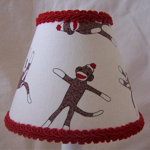 Sock Monkey Lamp Shade Bedroom Nursery Desk(30).jpg