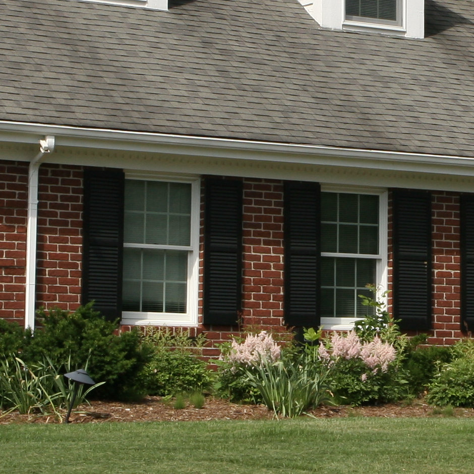 Alpha Shutters Exterior 14" x 55" Louvered Shutter