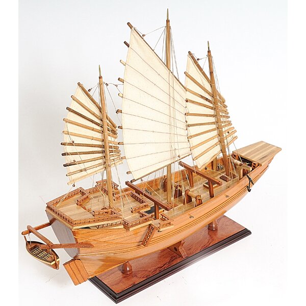 Old Modern Handicrafts Chinese Junk Model Boat