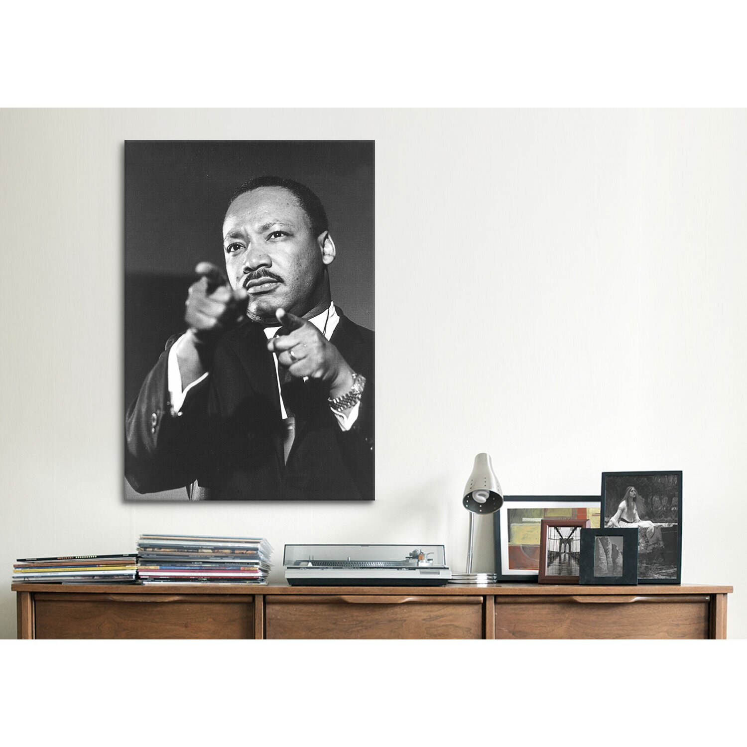 Political Martin Luther King Jr Portrait Photographic Print on Canvas ...