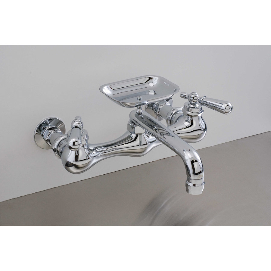 Strom Plumbing by Sign of the Crab Double Handle Wall Mounted Kitchen