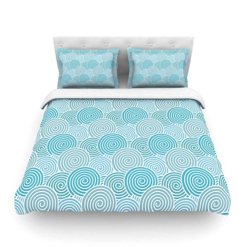 Ocean Swirl by Nick Atkinson Featherweight Duvet Cover by KESS InHouse