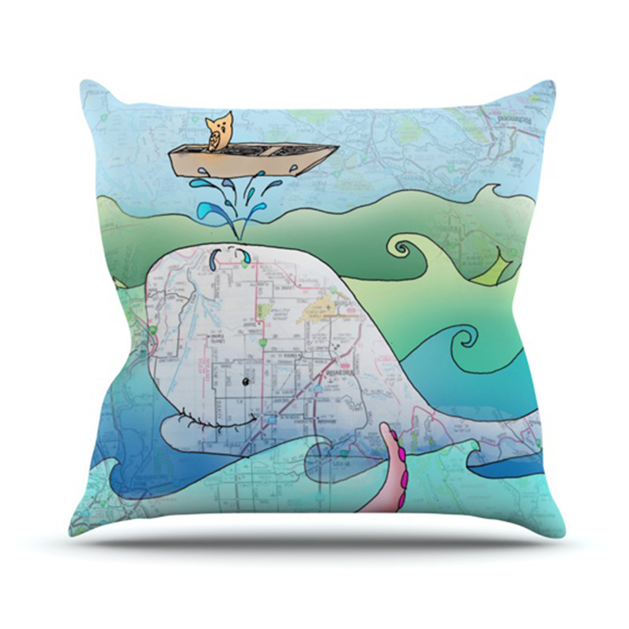 I'm on a Boat Throw Pillow Wayfair