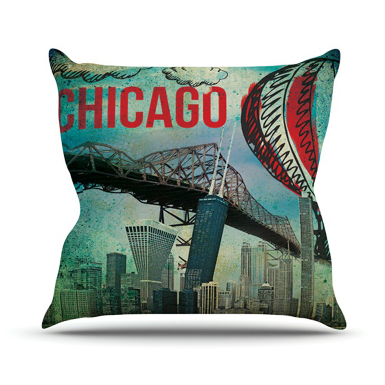 Chicago Throw Pillow Wayfair