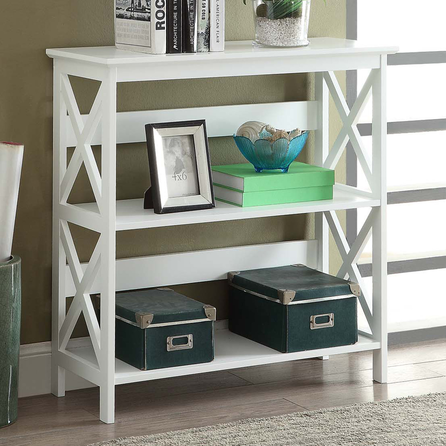 Convenience Concepts Oxford 3 Tier 32.50" Bookcase & Reviews Wayfair