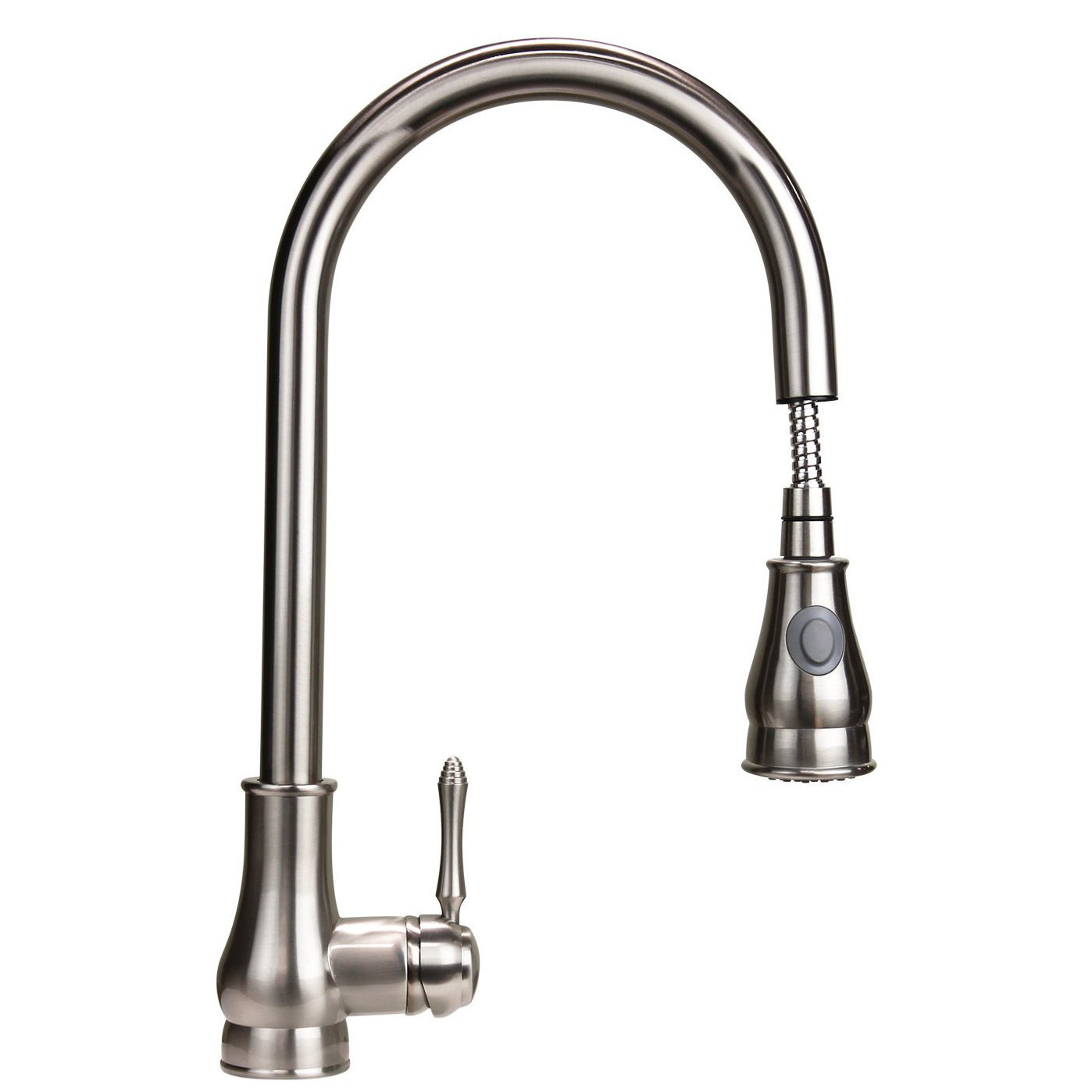 Dyconn Faucet Coral Single Handle Pull-Out Kitchen Faucet with Soap ...