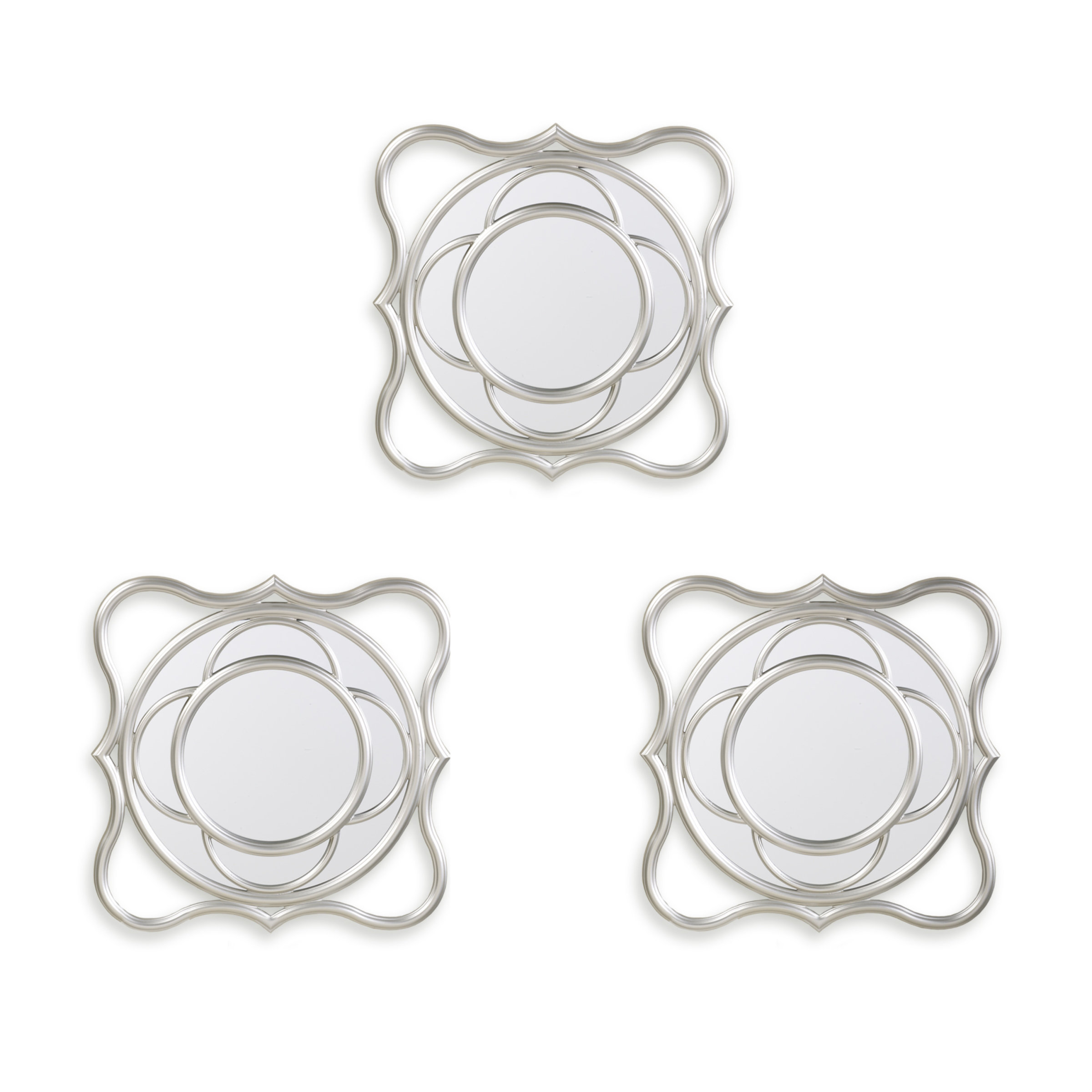 Bombay Silver Wave Wall Mirror & Reviews Wayfair