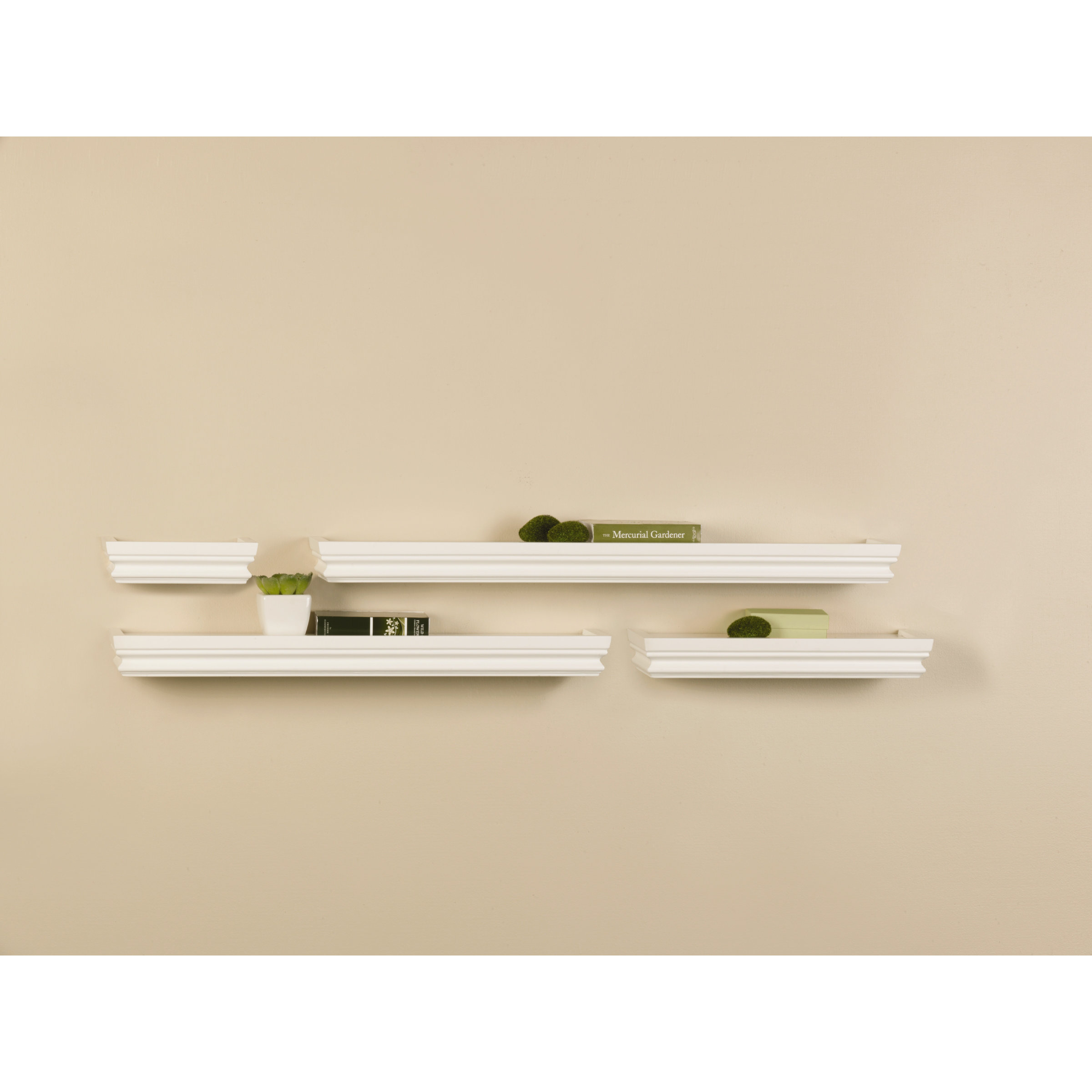 Melannco 4 Piece Wall Shelf Set & Reviews Wayfair