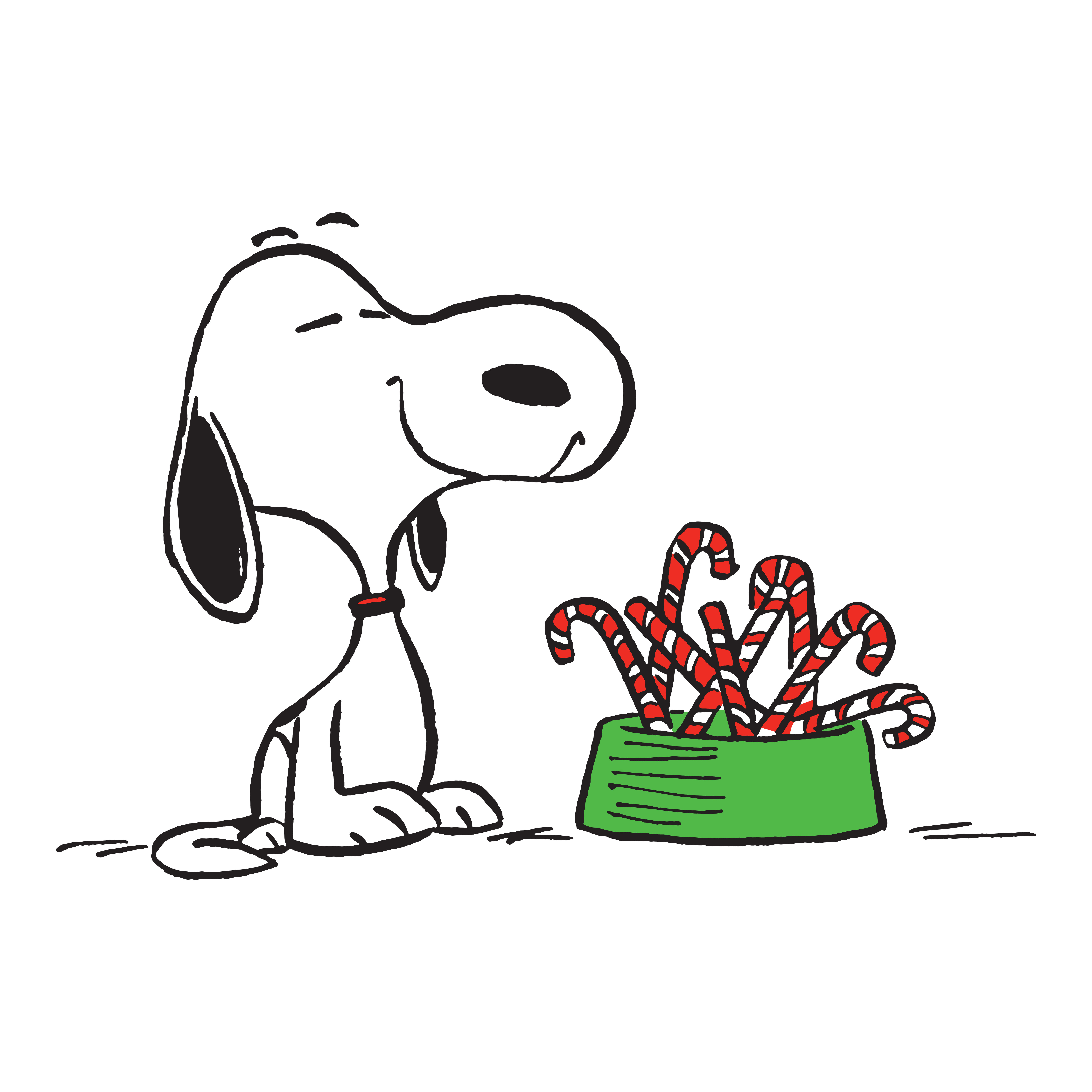 Peanuts Snoopy Candy Canes by Charles M. Schulz Painting Print on Wrapped Canvas Wayfair