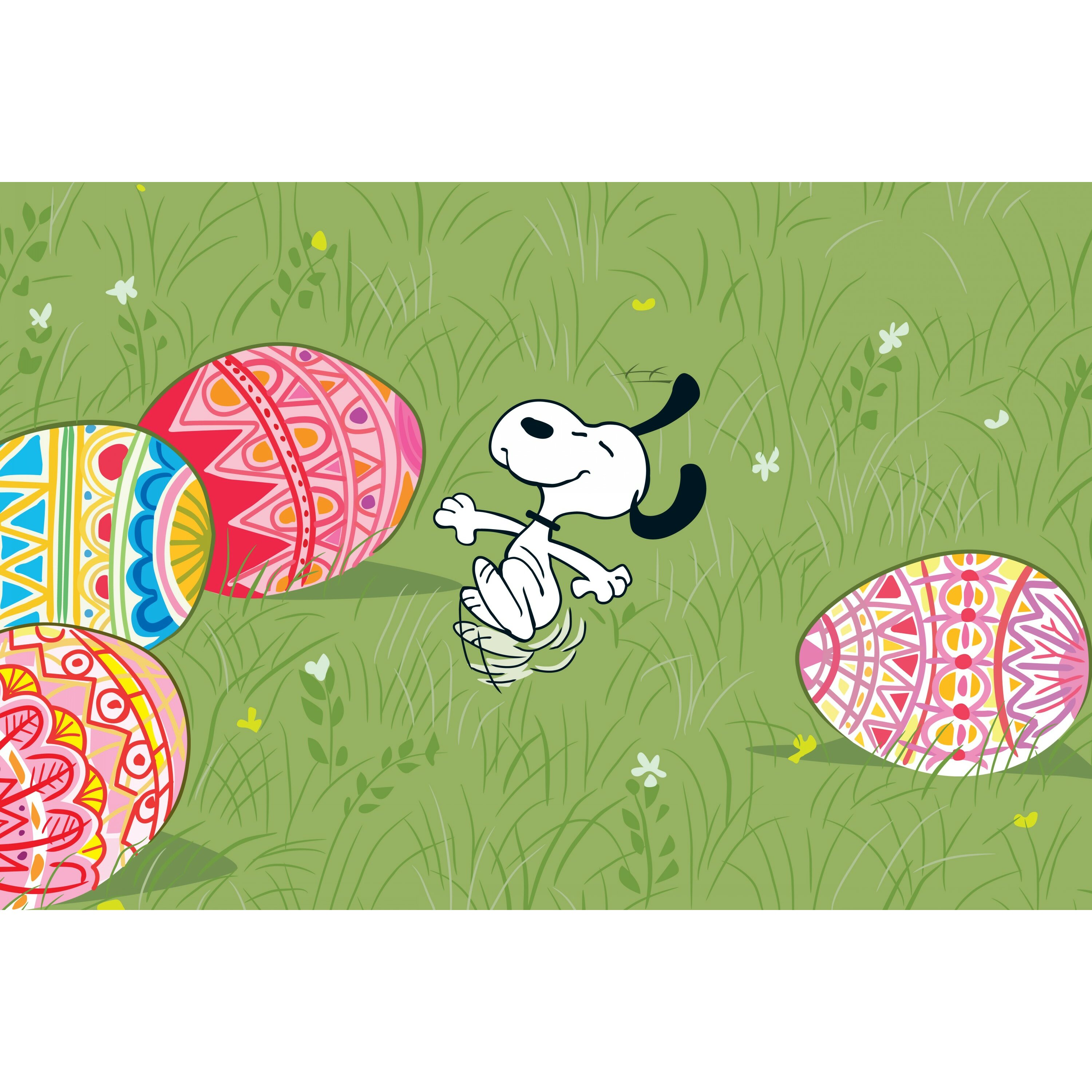 Peanuts Easter Eggs And Snoopy By Charles M Schulz Graphic Art On Wrapped Canvas Wayfair