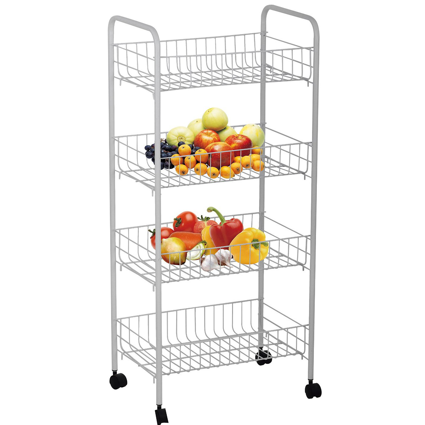 Above Edge 4Tier Rolling Storage Rack & Reviews Wayfair