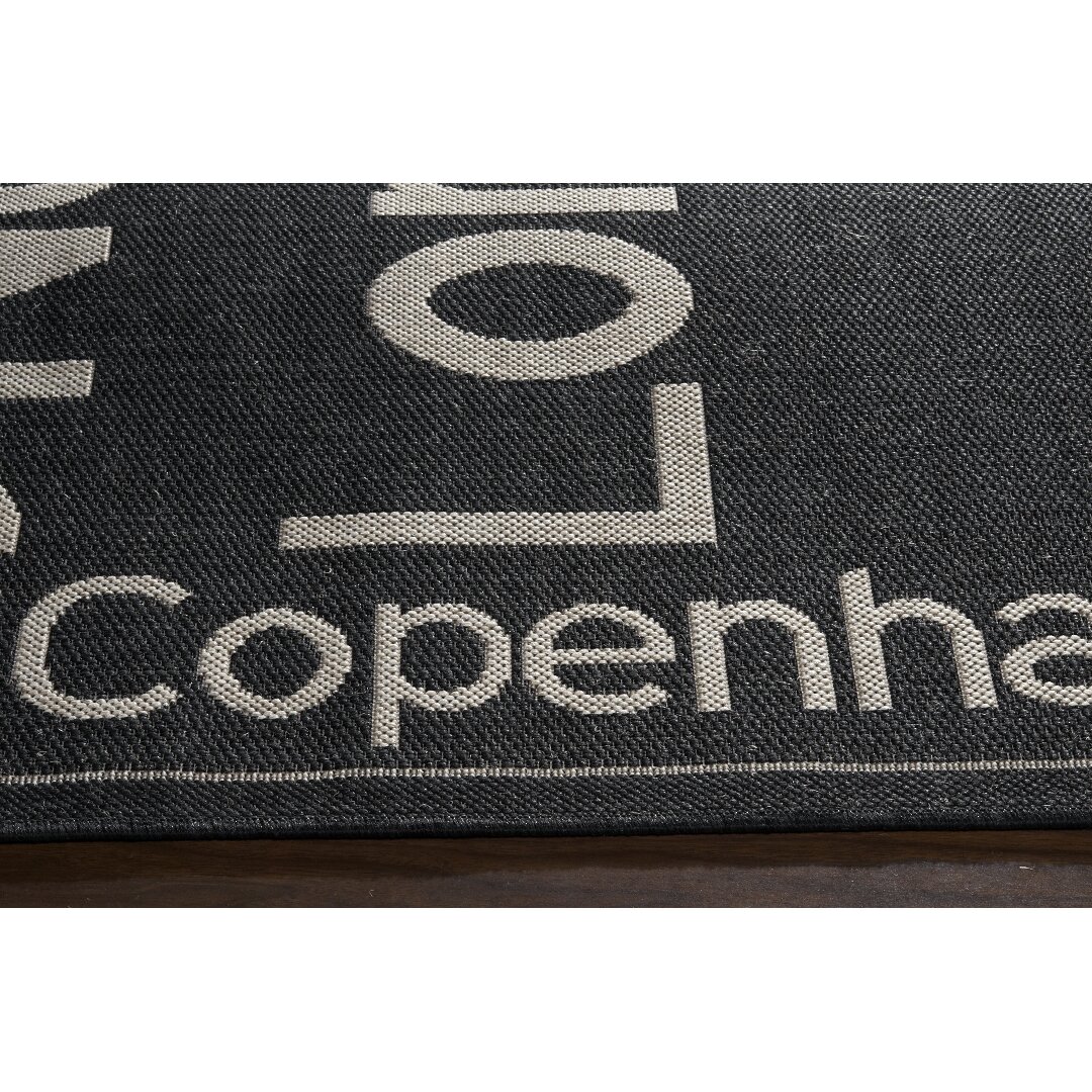 Kalora Alpha Black/Cream Area Rug