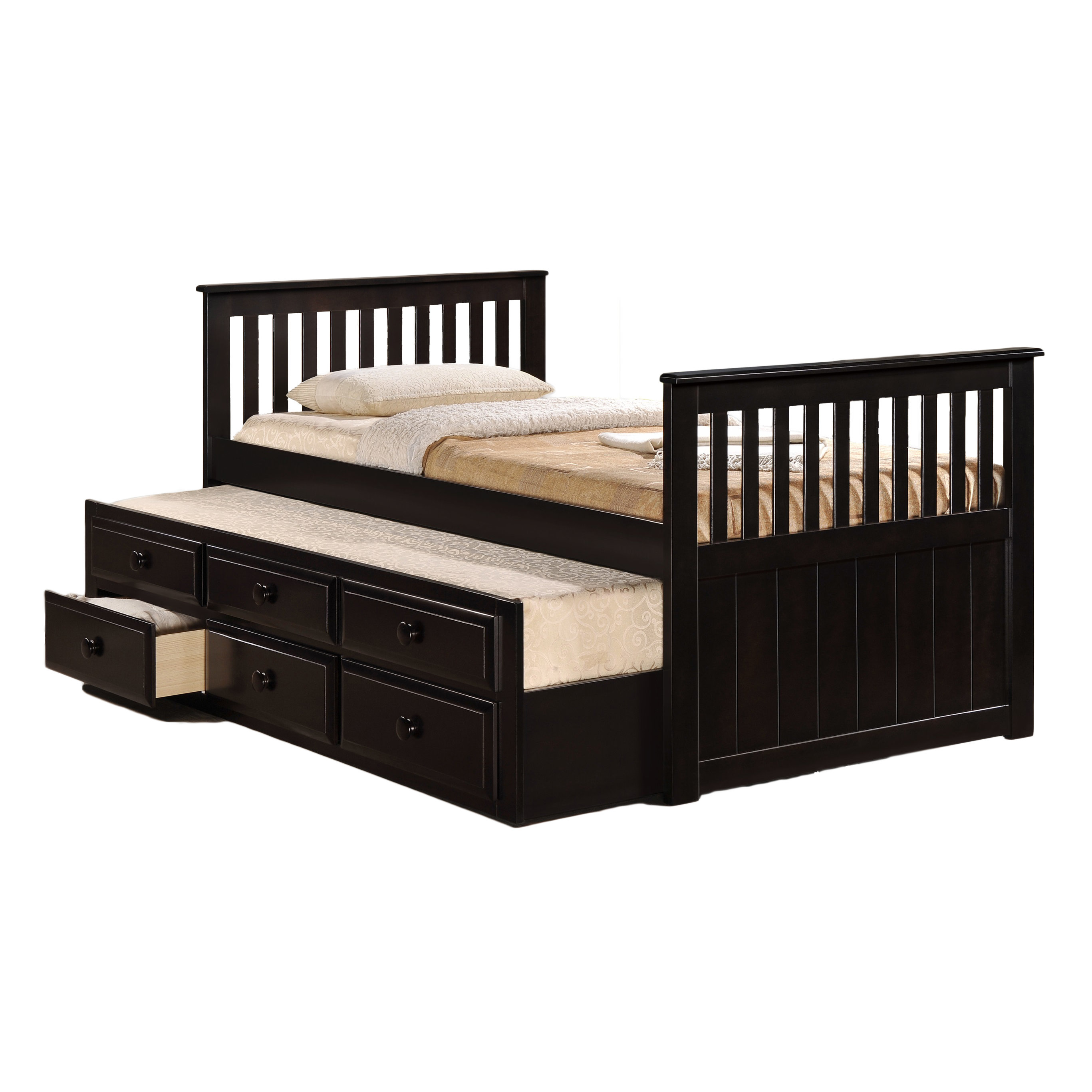 Milton Green Star Riley Twin Captain Bed with Storage & Reviews Wayfair
