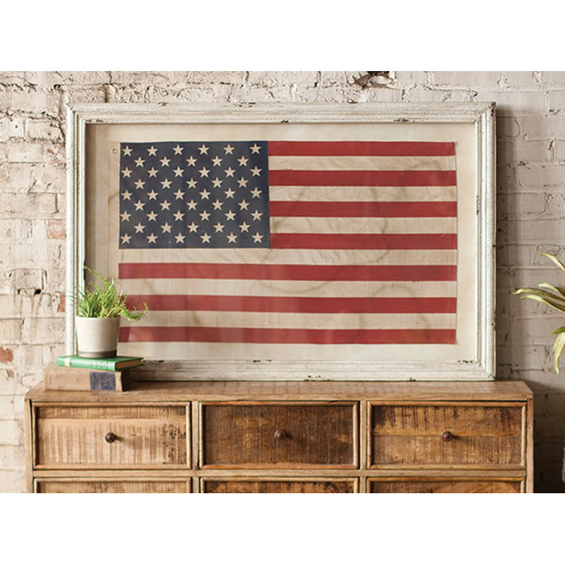 Birch Lane American Flag Framed Wall Art & Reviews Wayfair