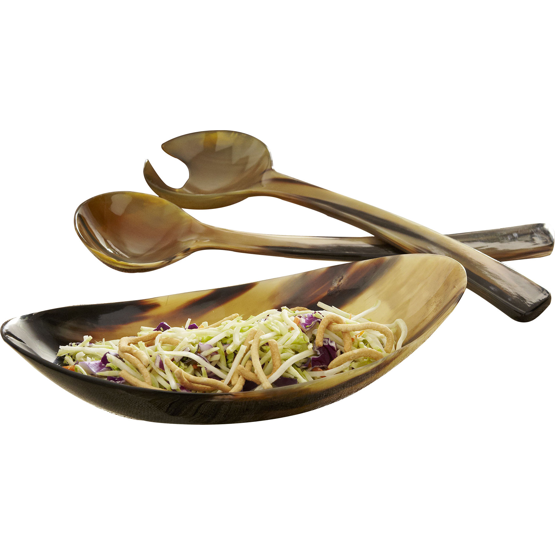 Birch Lane Horn 2Piece Salad Serving Set Birch Lane