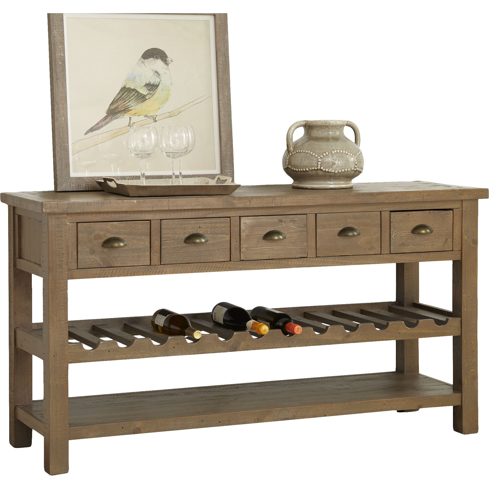 Birch Lane Seneca Wine Console Table Birch Lane