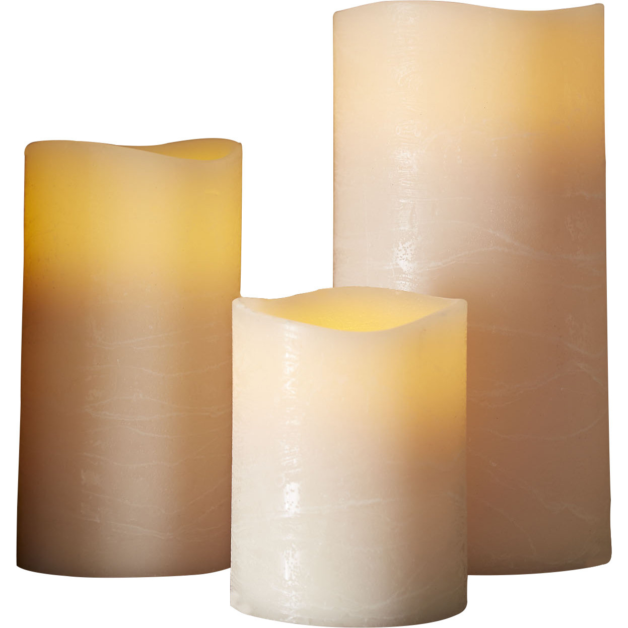 Birch Lane Taupe Flameless Pillar Candle & Reviews Wayfair