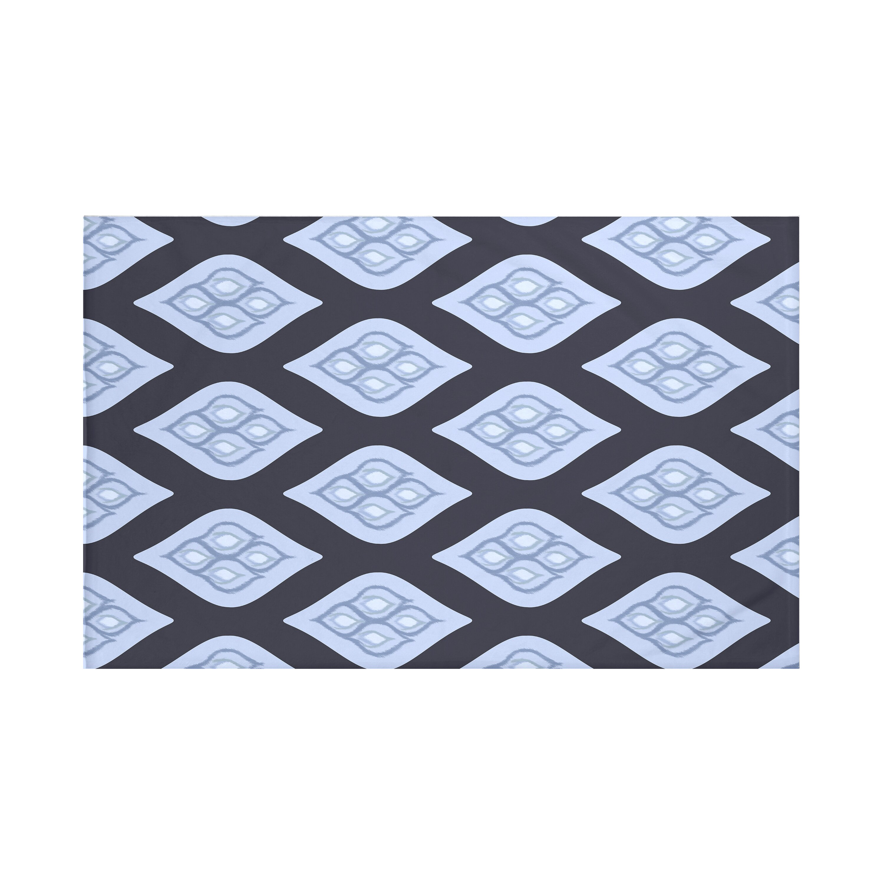 Tail Feathers Geometric Print Throw Blanket by e by design