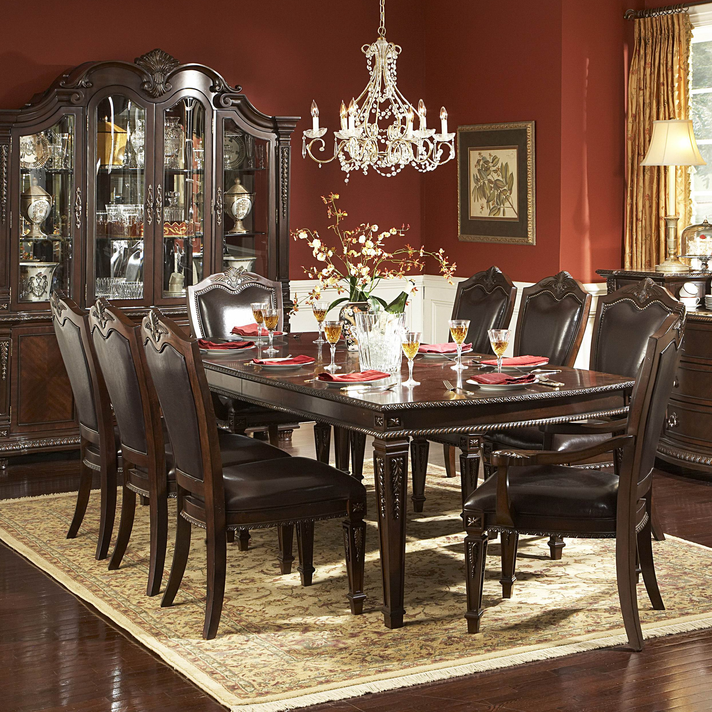 Woodhaven Hill Palace 9 Piece Dining Set & Reviews Wayfair