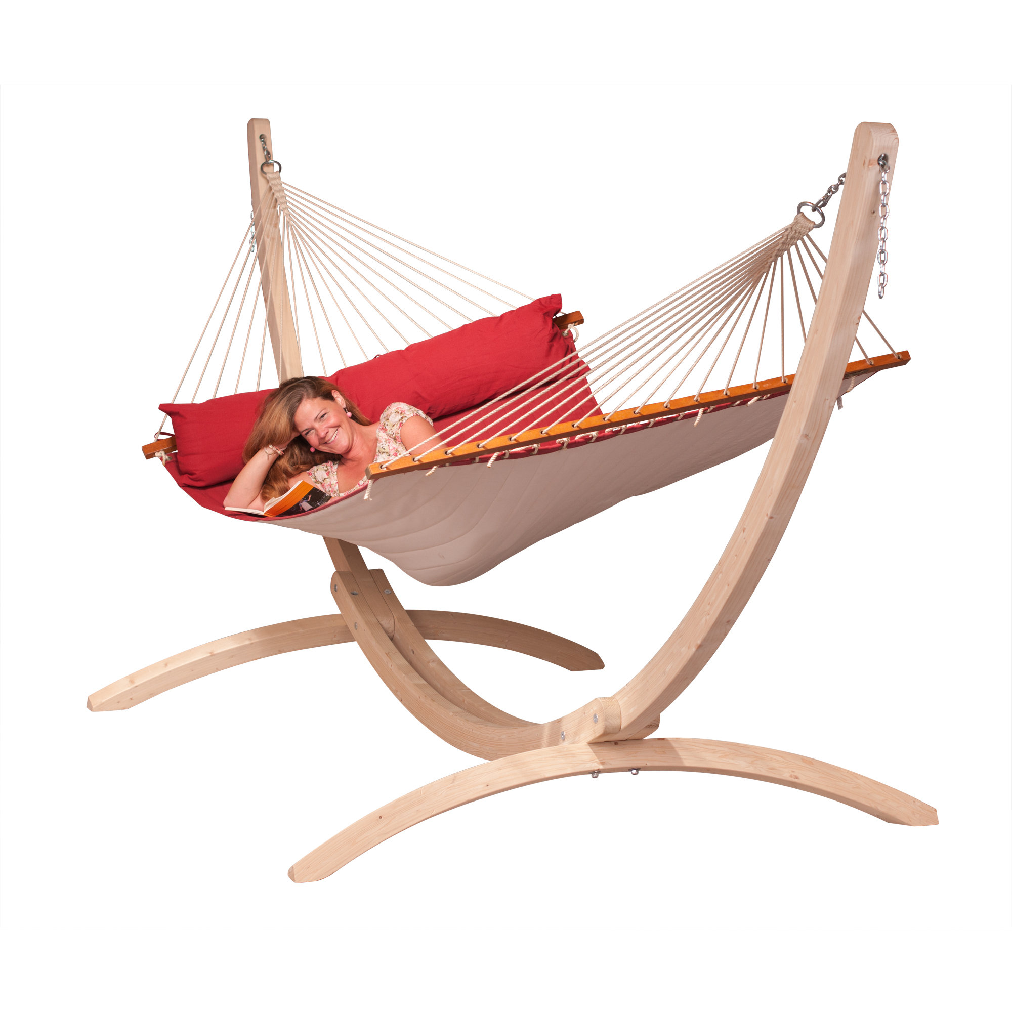 LA SIESTA ALABAMA Weatherproof Kingsize Spreader Bar Rope Hammock & Reviews Wayfair