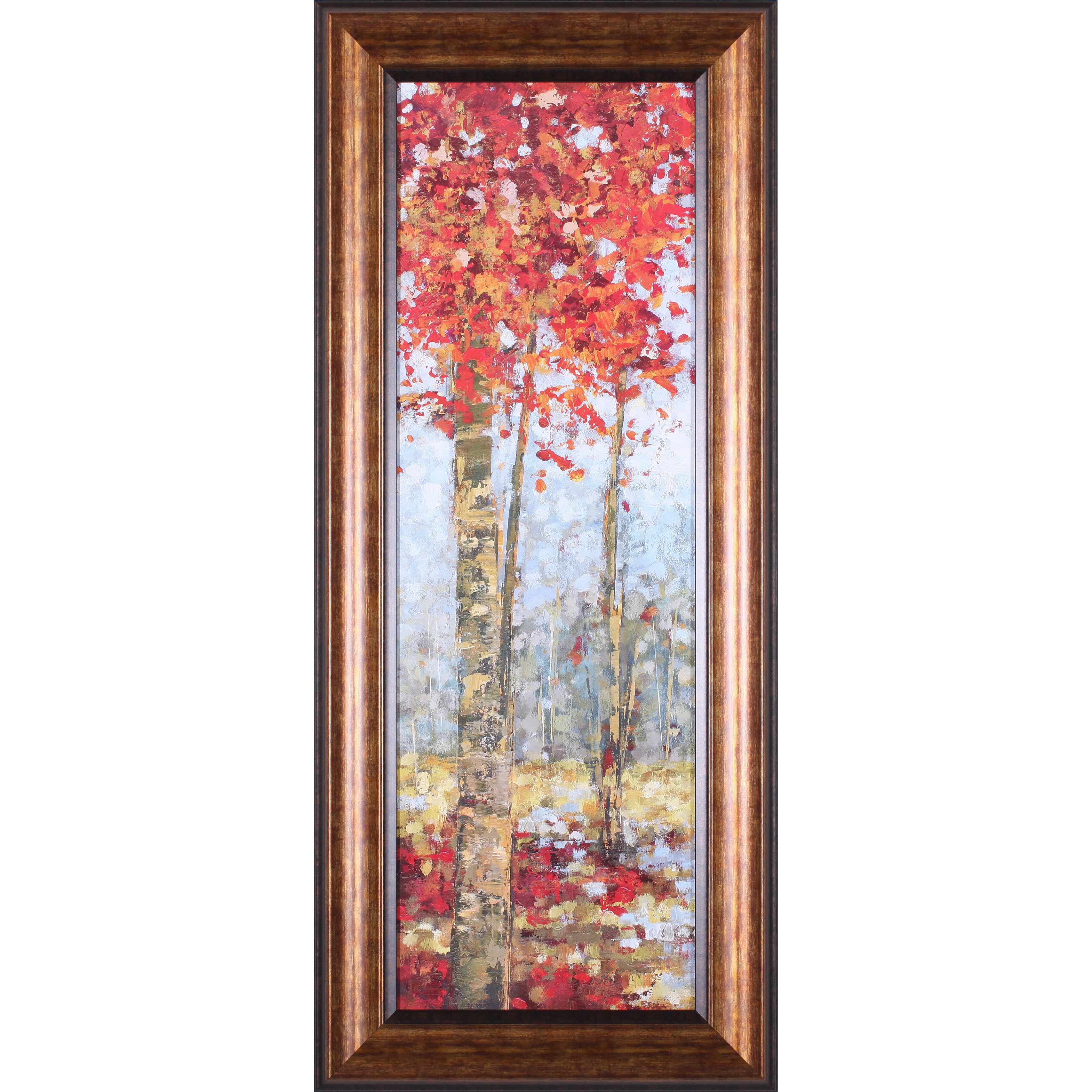 Art Effects Crimson Woods I by Carmen Dolce Framed Painting Print ...