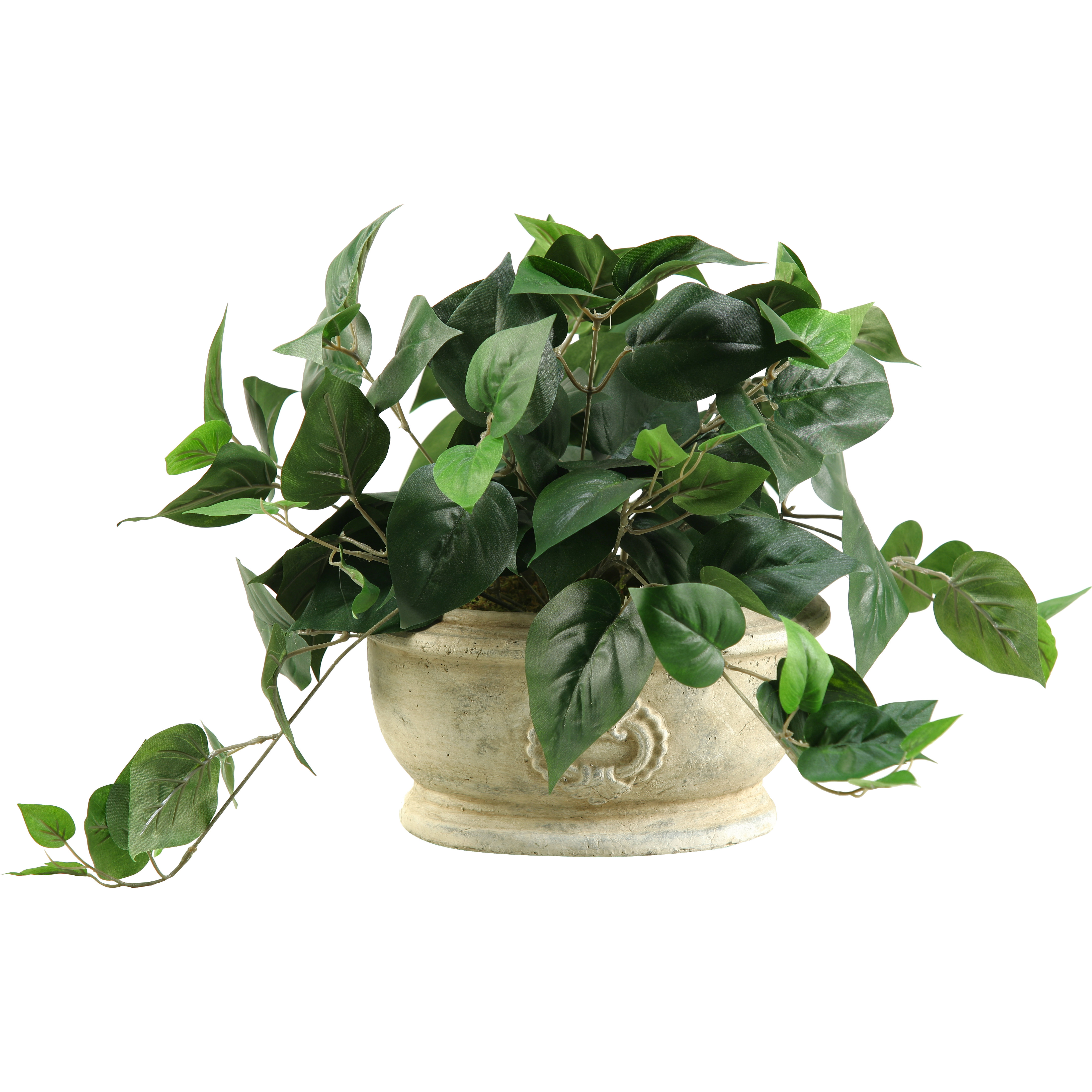 D & W Silks Philo Ivy Floor Plant in Planter & Reviews Wayfair