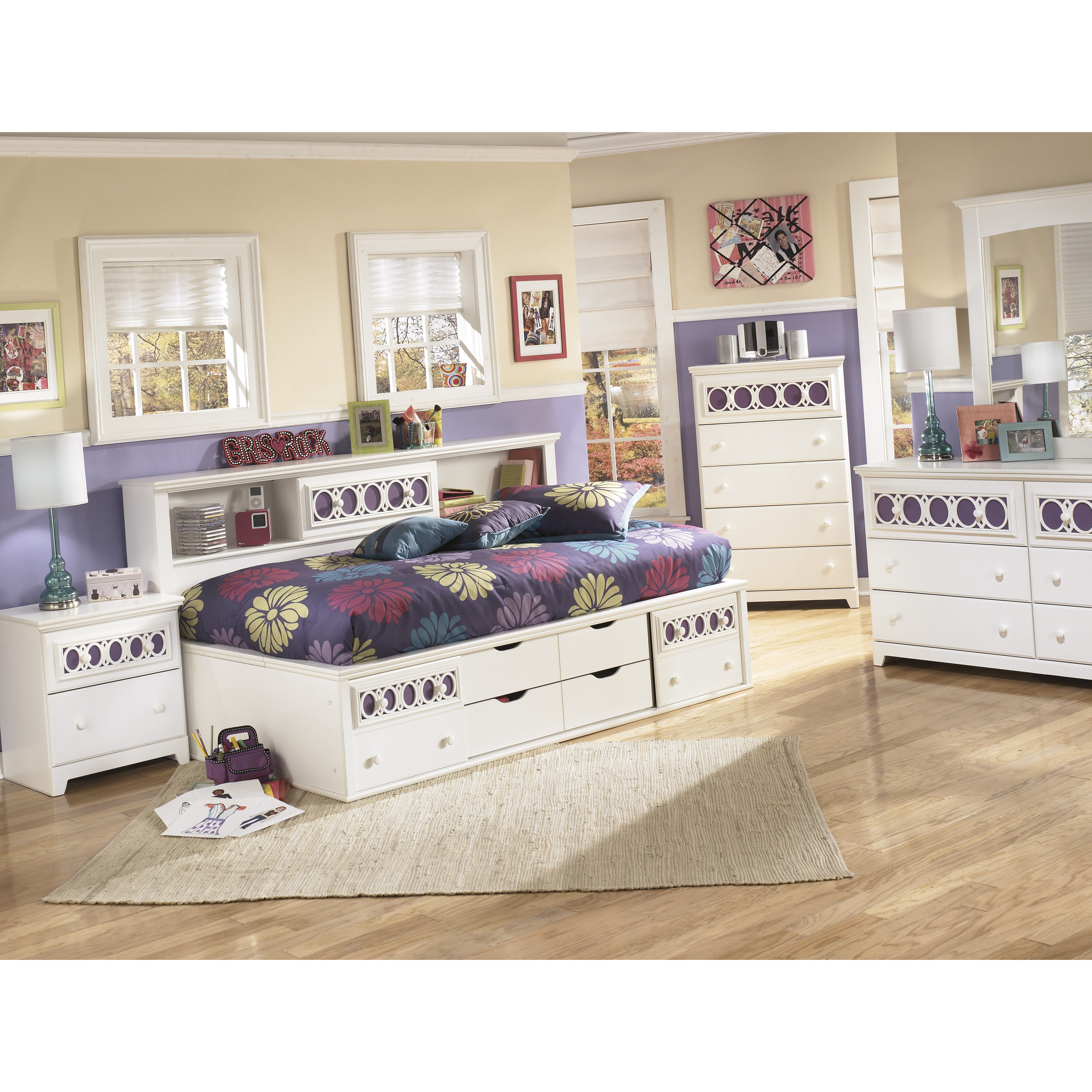 Signature Design by Ashley Zayley Twin/Full Captain Bed & Reviews Wayfair
