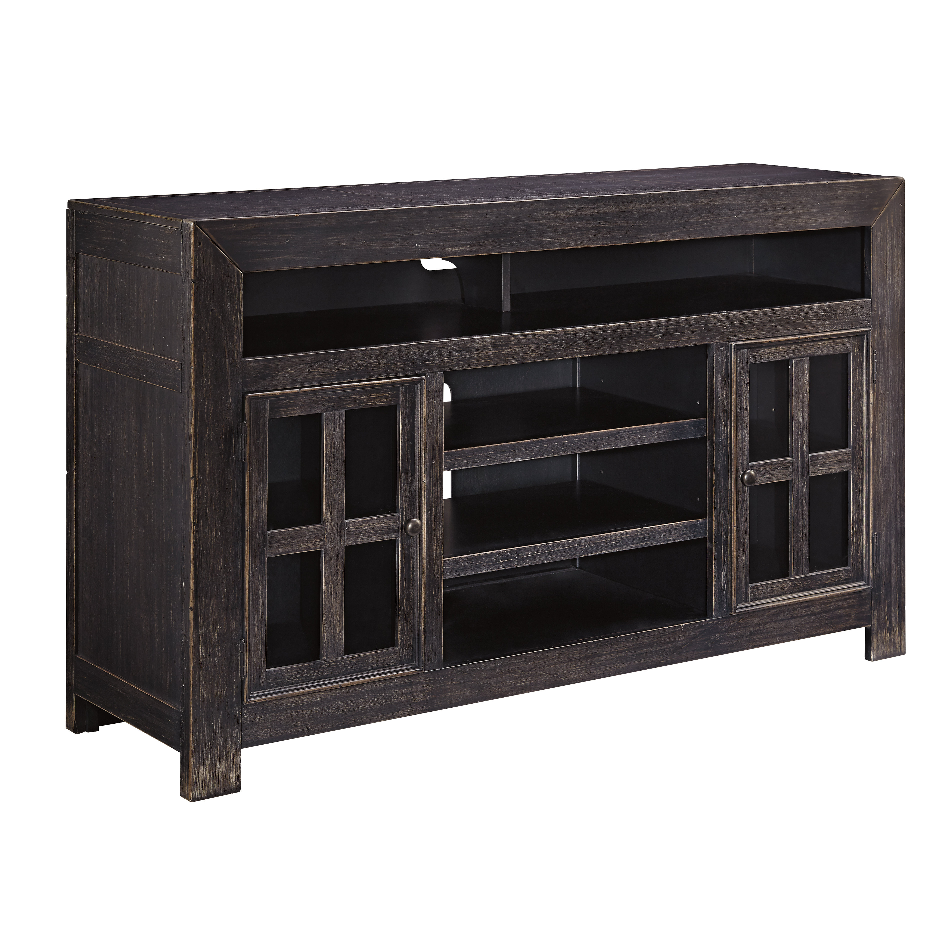 Signature Design by Ashley TV Stand in Black & Reviews Wayfair