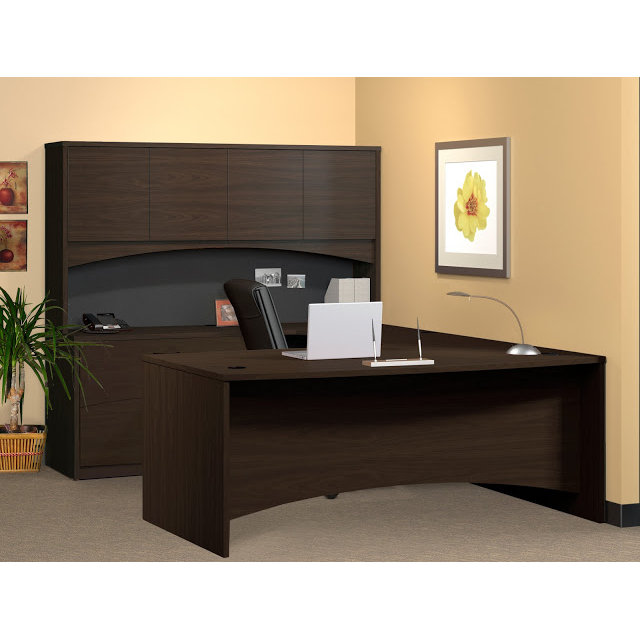 Mayline Brighton Series UShape Desk with Hutch & Reviews