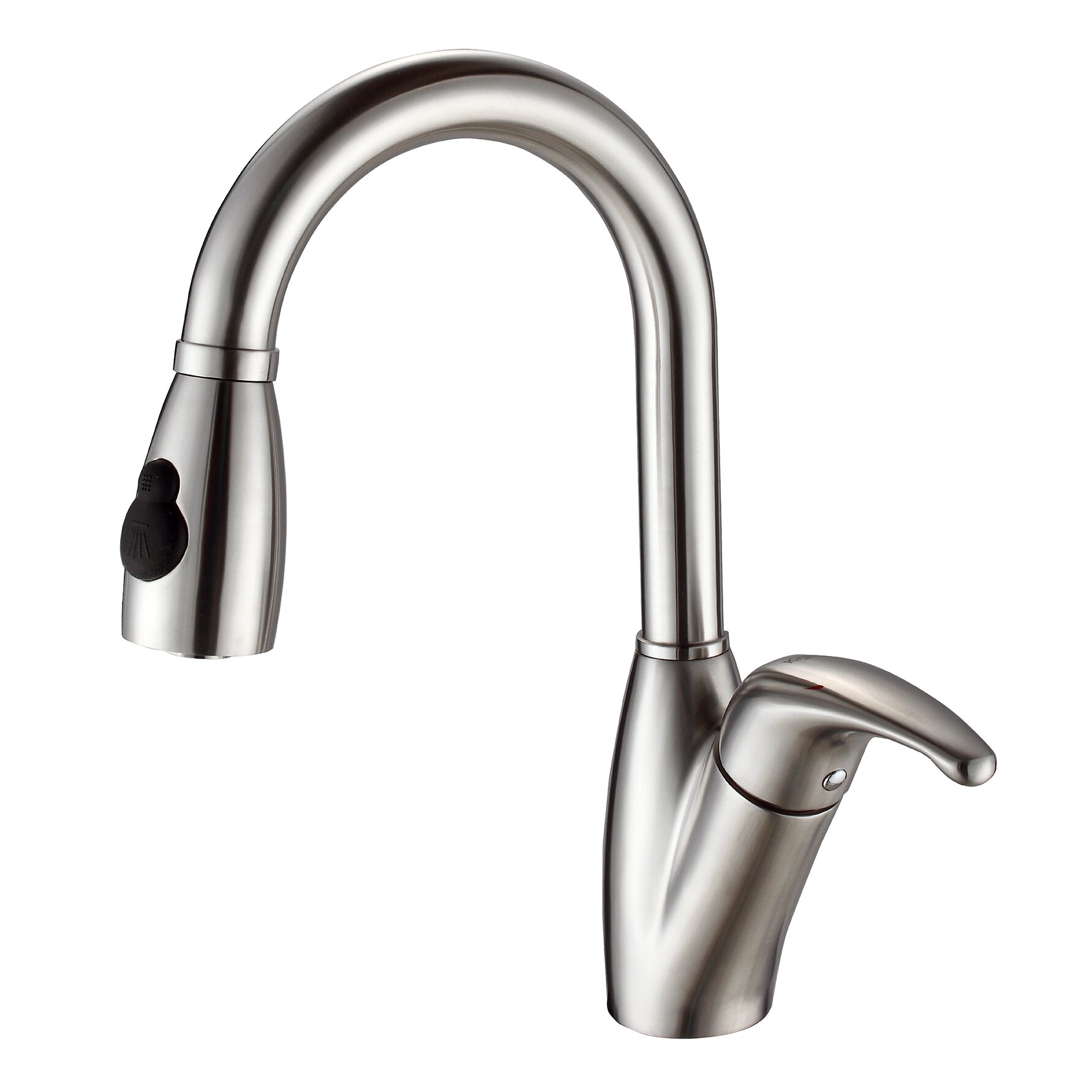 Kraus One  Handle Single  Hole  Kitchen  Faucet  with Pull Out  