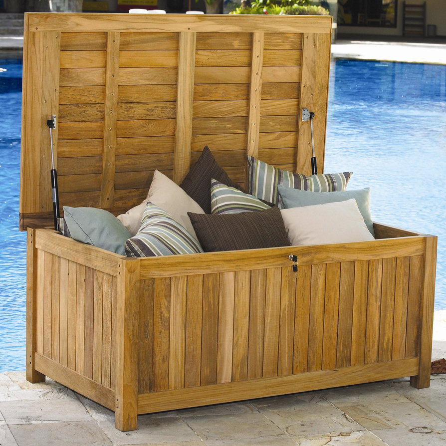Three Birds Casual Le Spa 165 Gallon Teak Deck Box & Reviews Wayfair