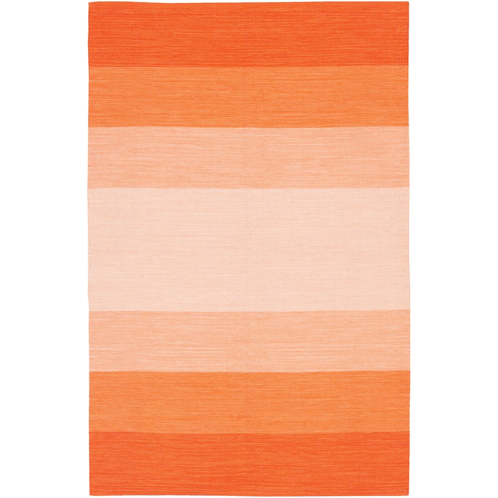 Chandra India Orange Striped Area Rug & Reviews | Wayfair