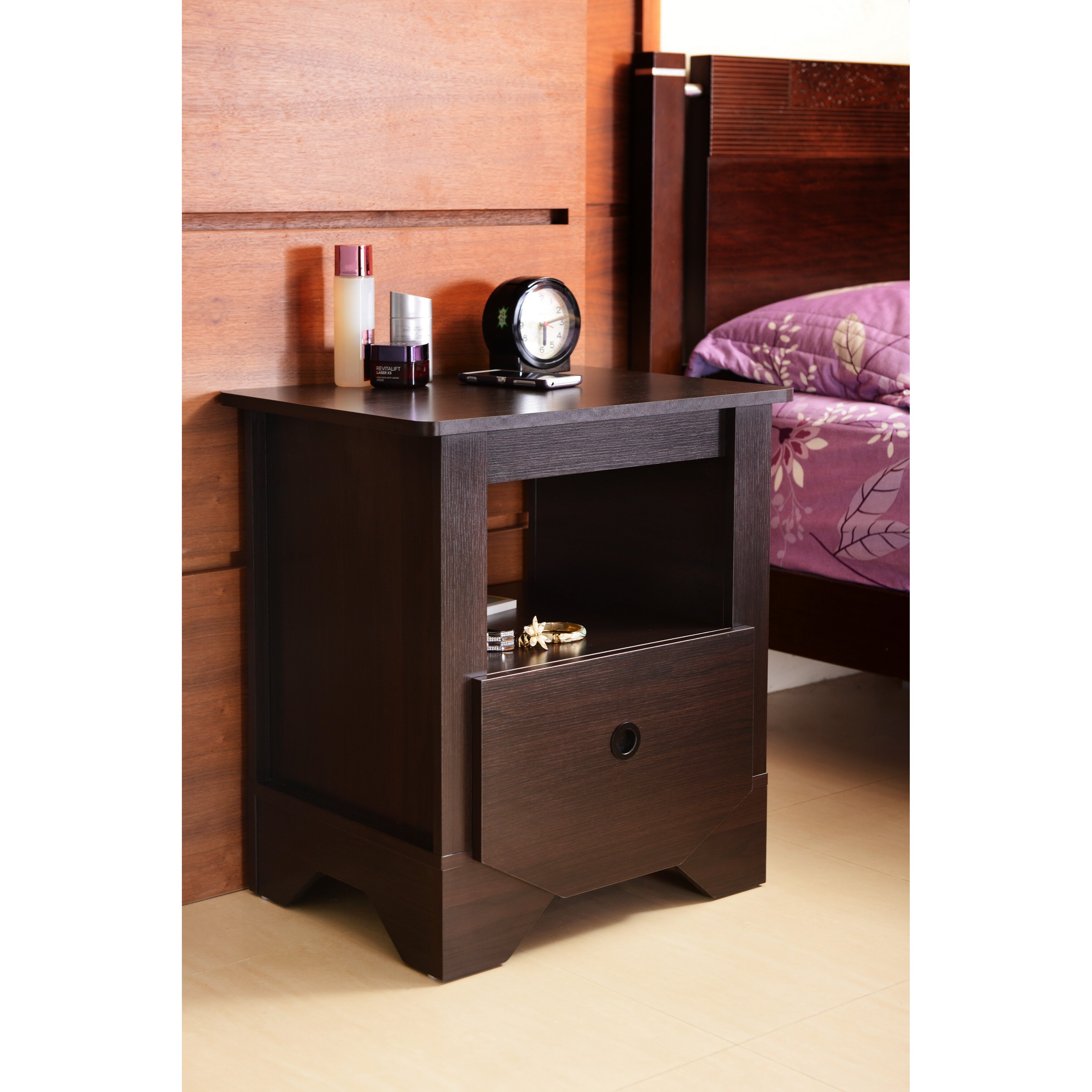 Hokku Designs Minsue 1 Drawer Nightstand