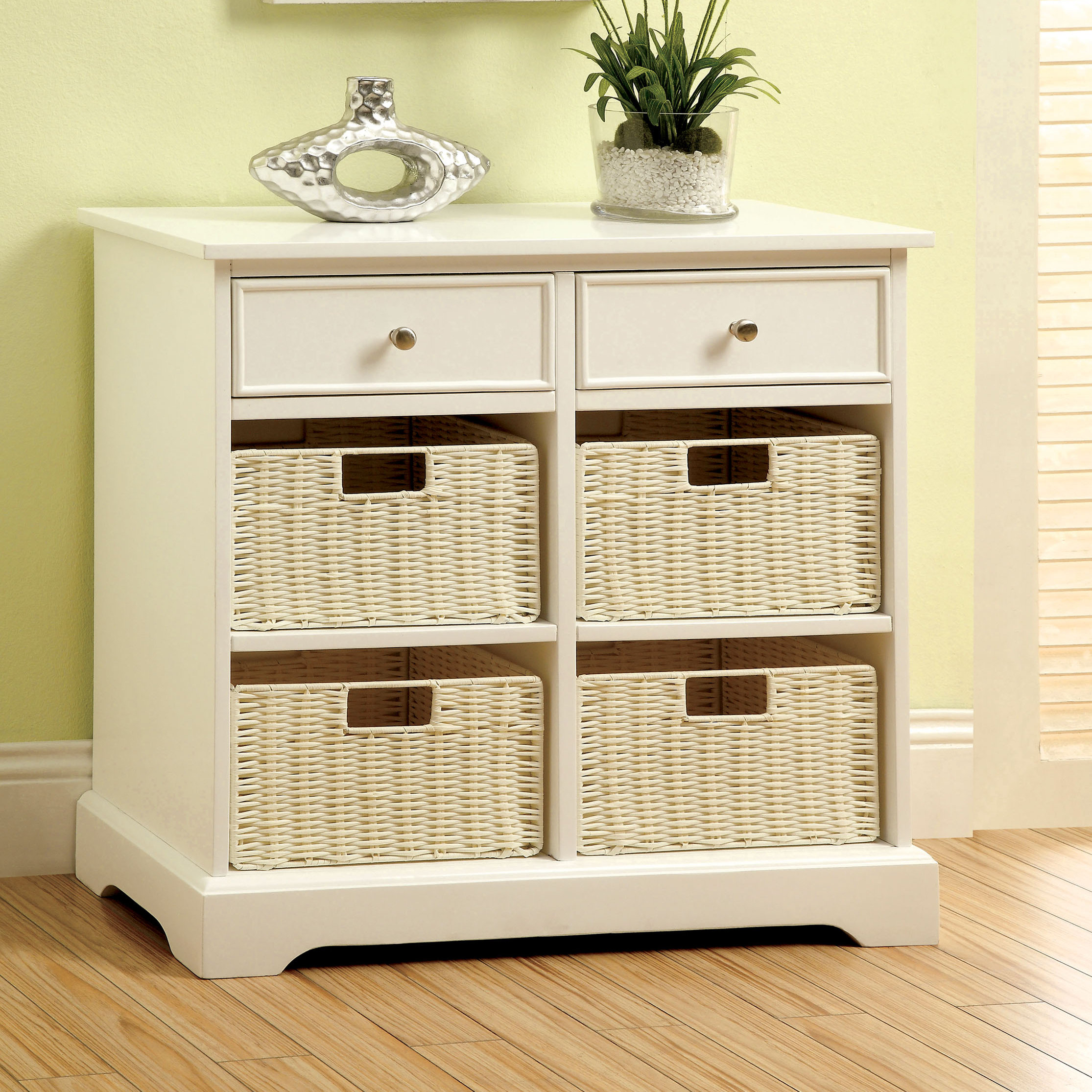 Hokku Designs Garth Basket with 2 Drawers & Reviews Wayfair