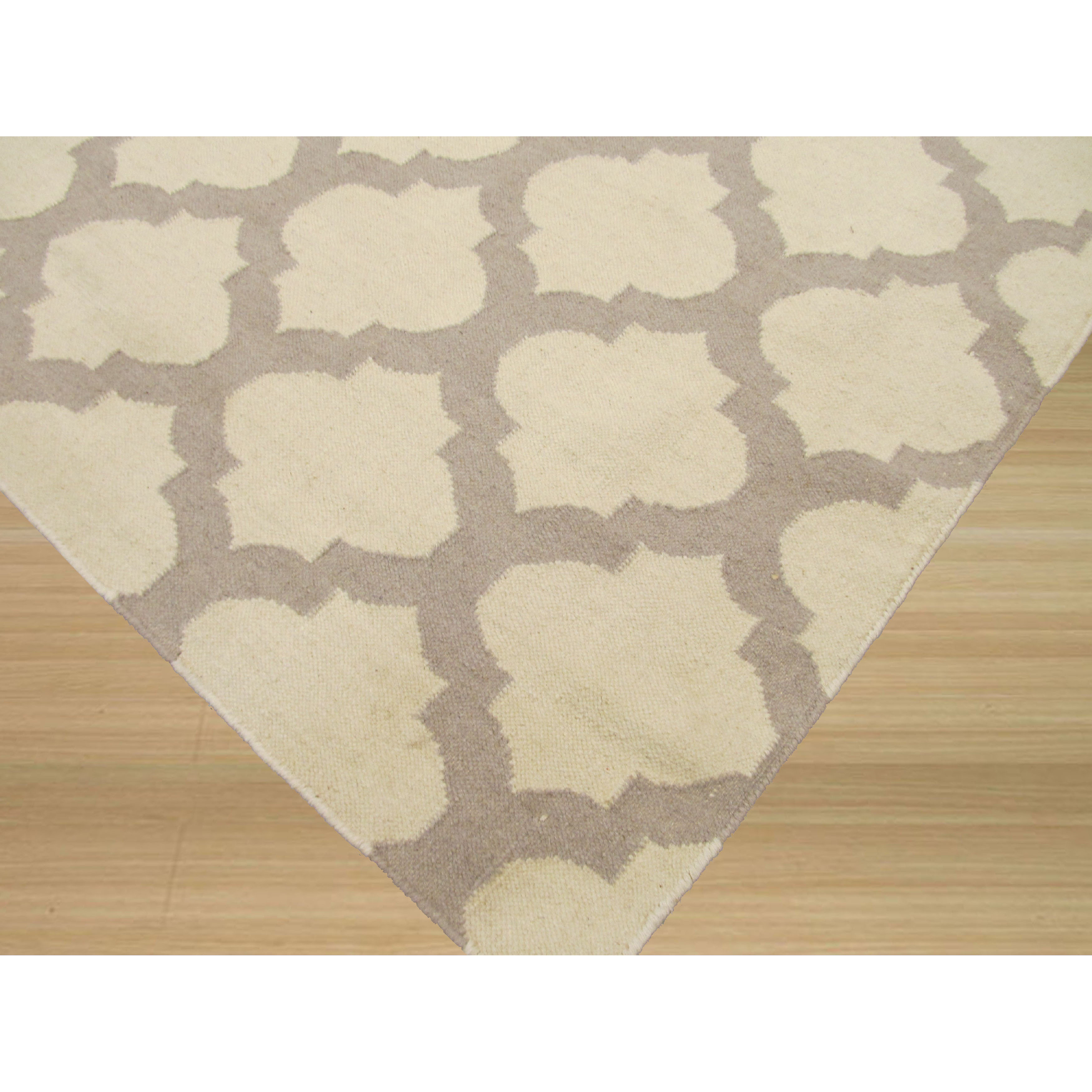 Hand Knotted Ivory/Gray Area Rug Wayfair