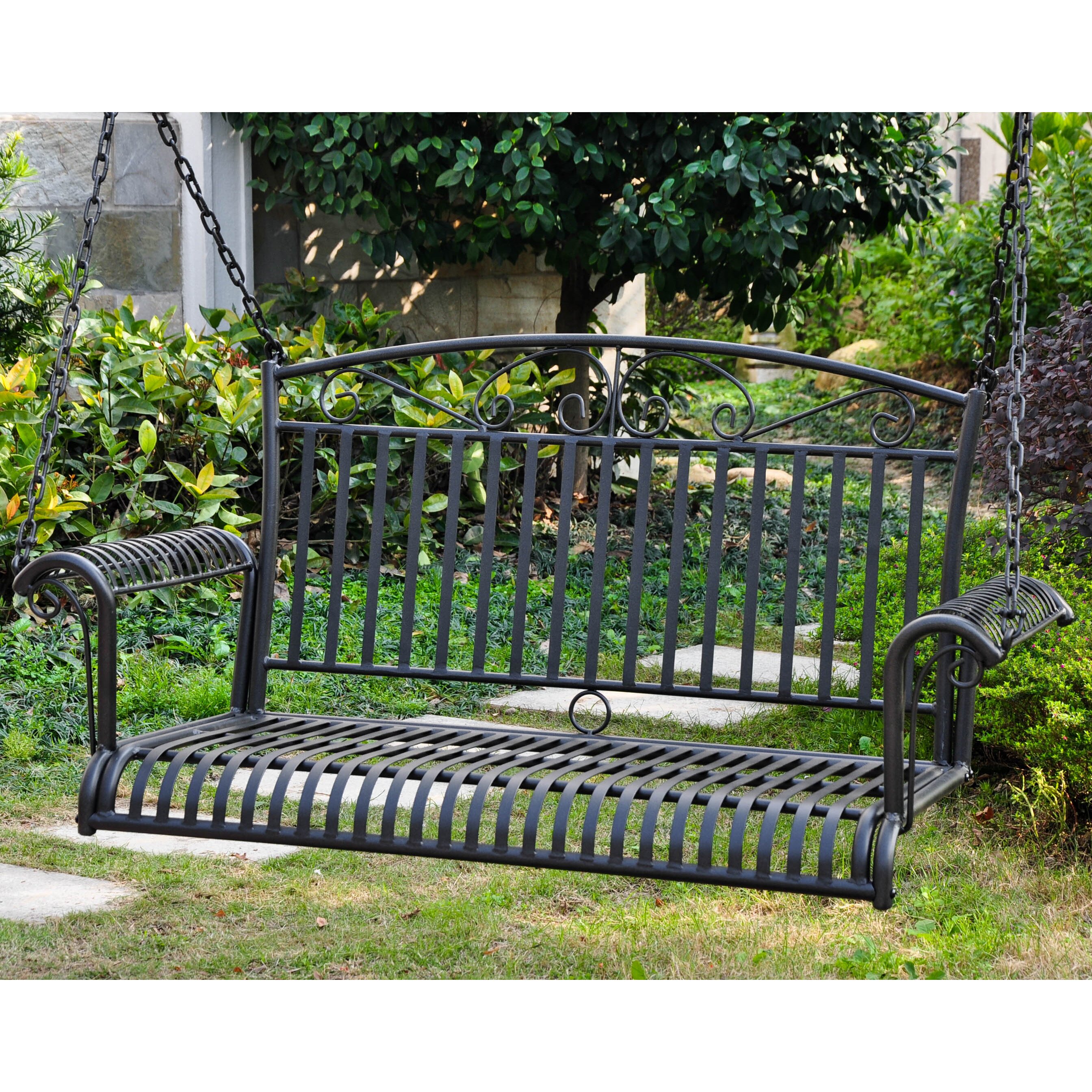 wrought iron patio swing clearance