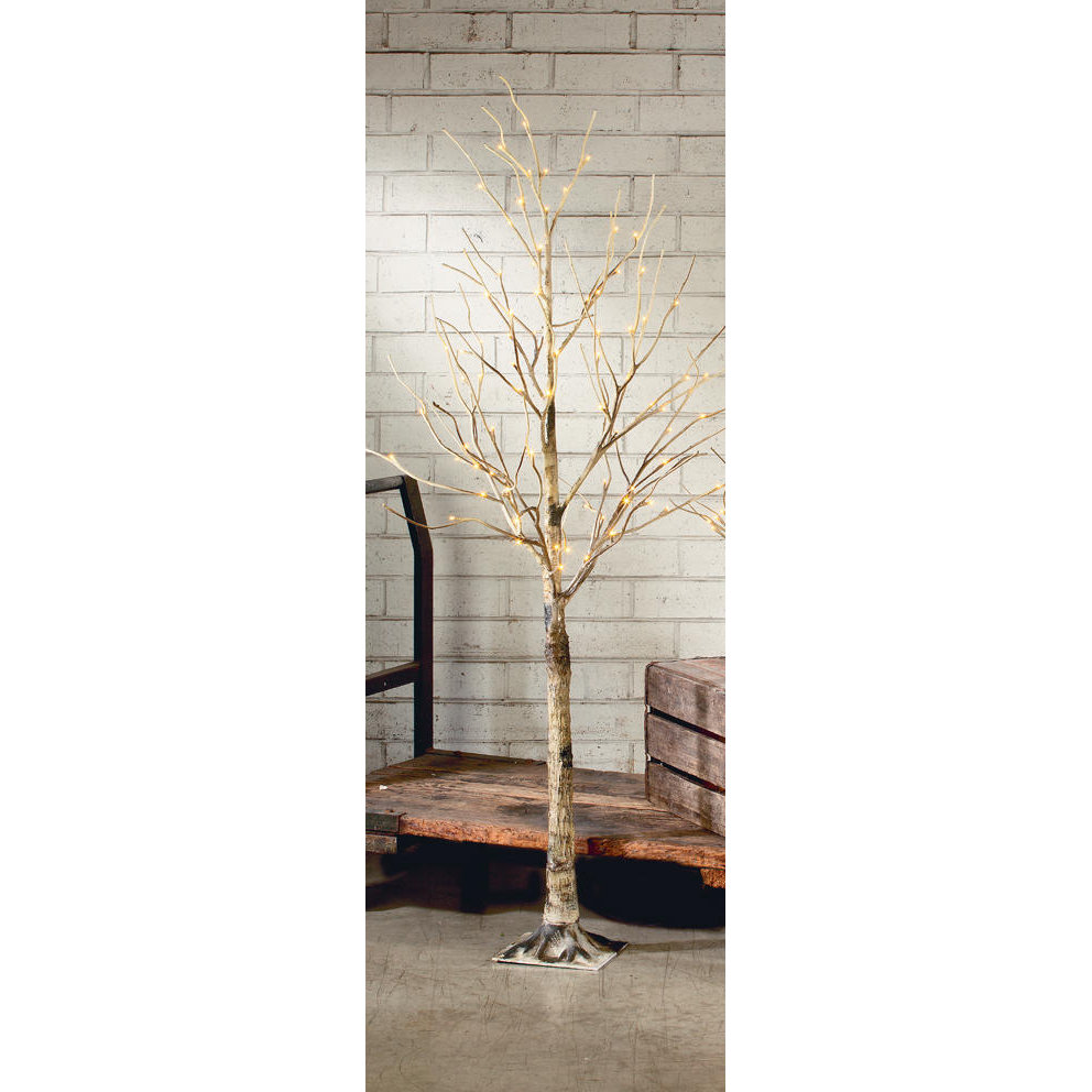 Birch Lighted Tree Wayfair