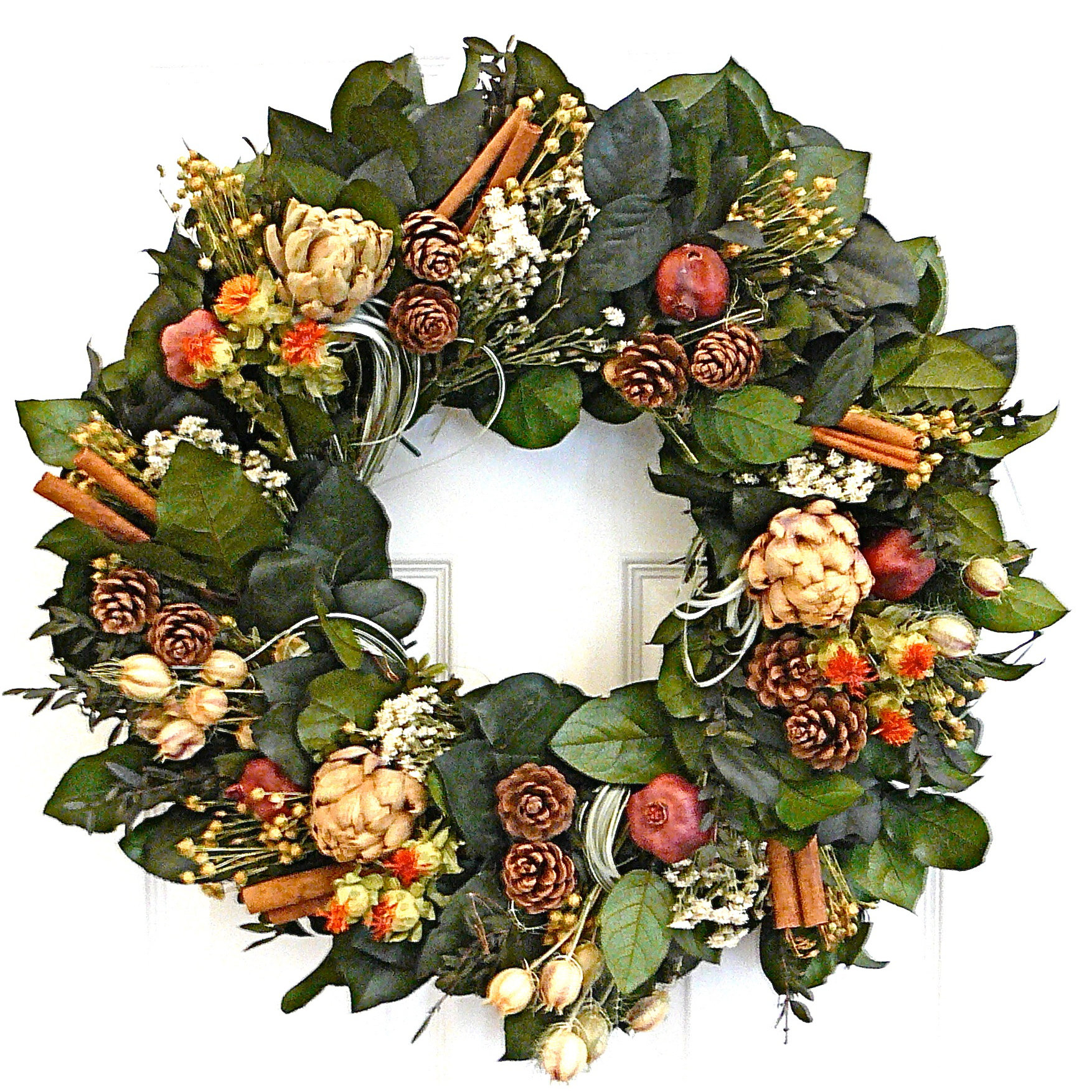 Dried Flowers and Wreaths LLC Holiday Twist Wreath & Reviews Wayfair