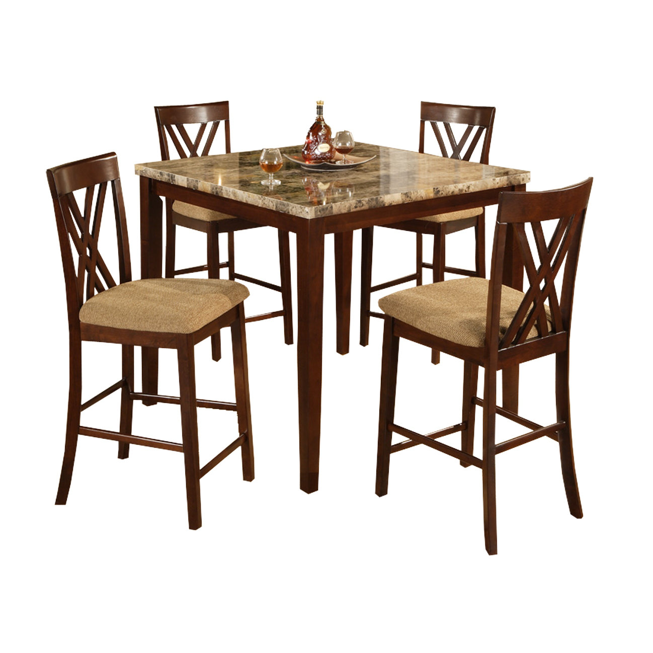 Hazelwood Home Counter Height 5 Piece Set & Reviews Wayfair