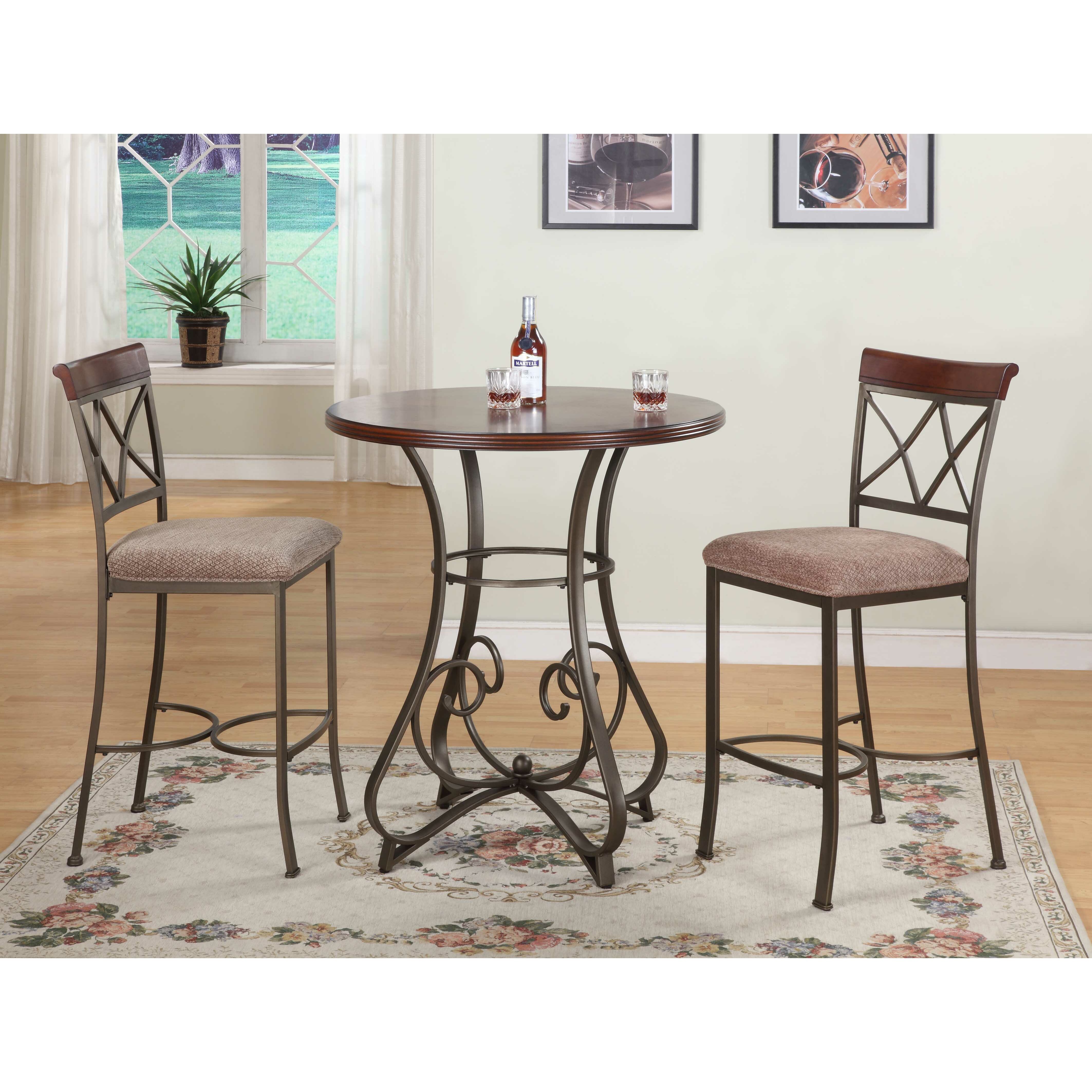 Andover Mills Sawyer 3 Piece Pub Table Set & Reviews | Wayfair