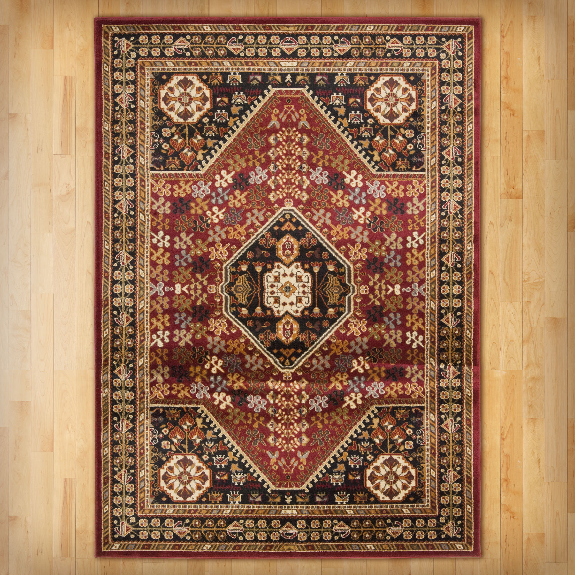 Andover Mills Red and Black Area Rug & Reviews Wayfair