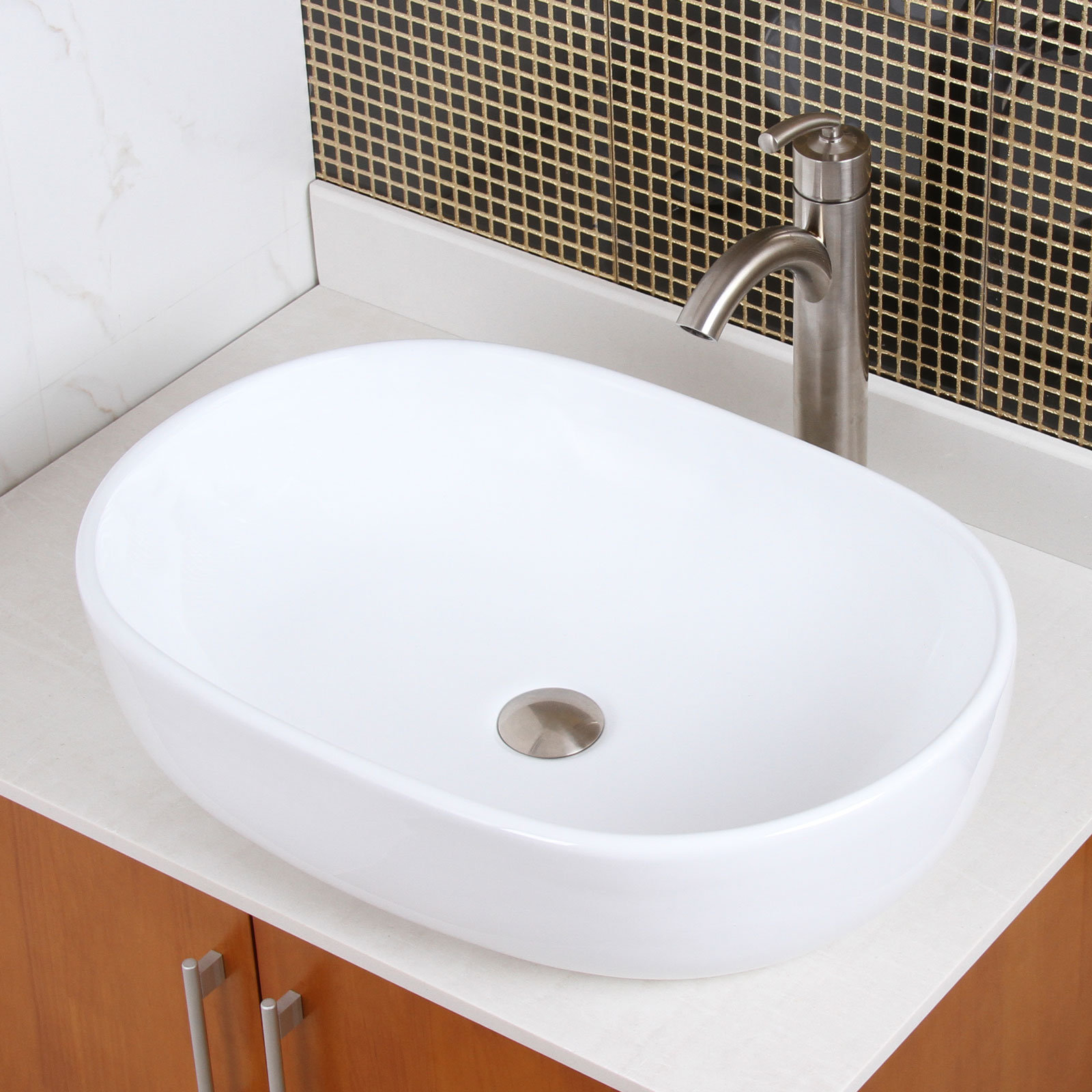 Ceramic CapsuleShaped Bathroom Sink Wayfair