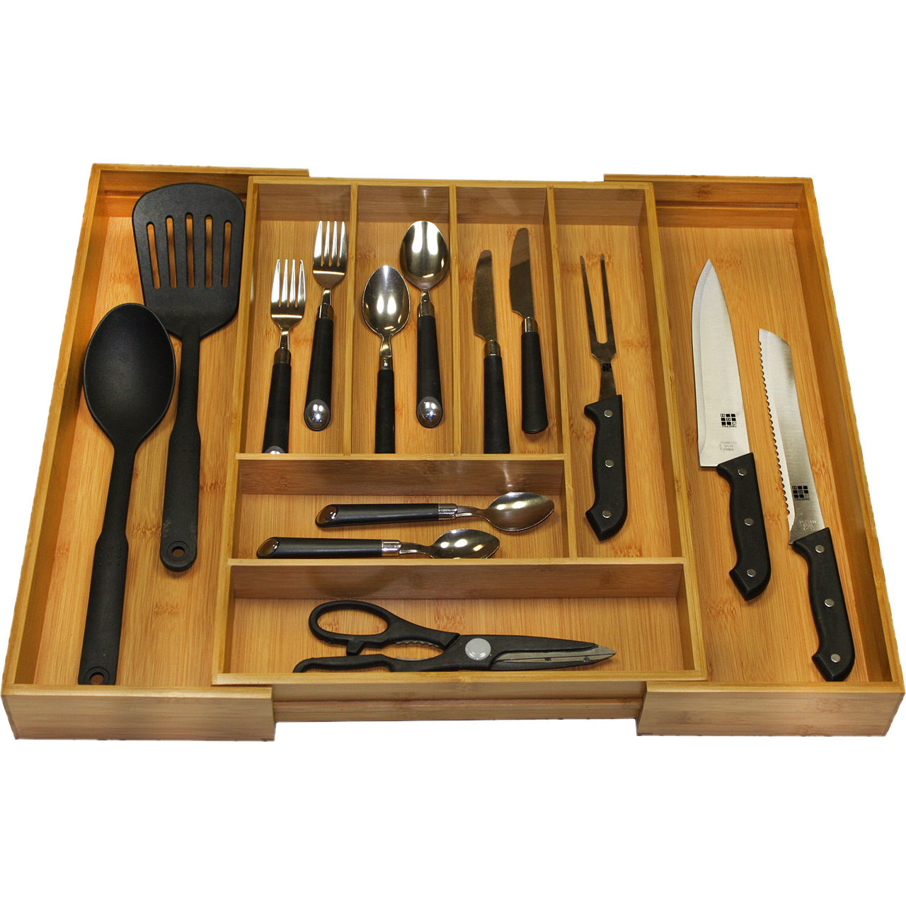 Home Basics Expandable Cutlery Tray & Reviews Wayfair