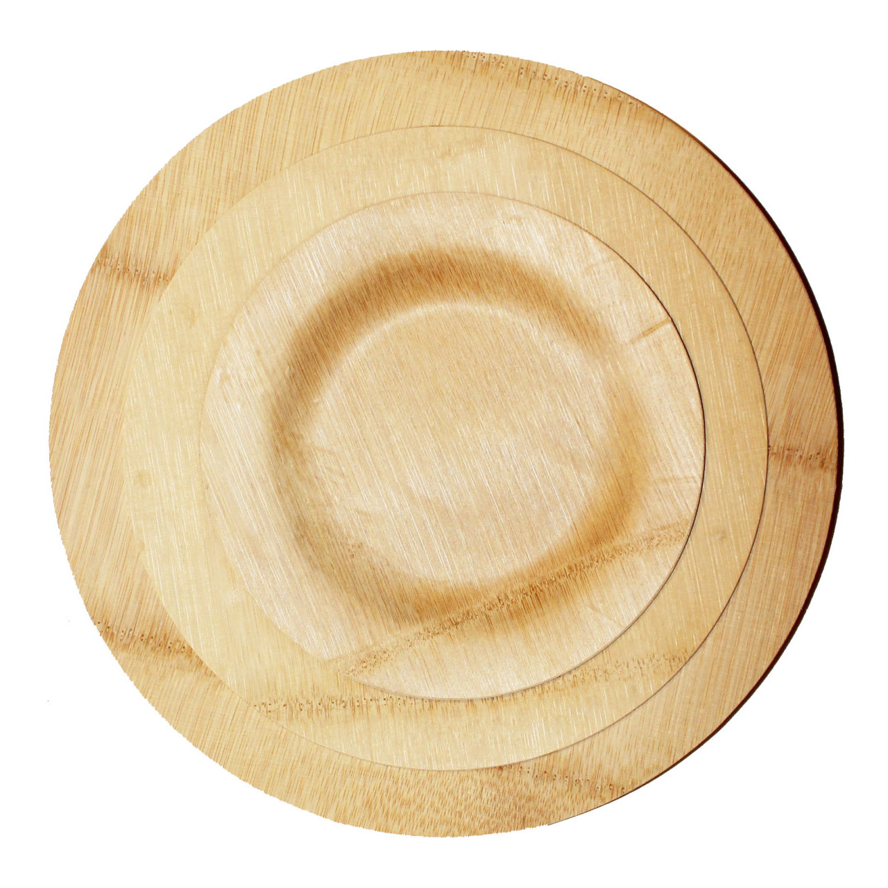 Bamboo Veneer Round Dinner Plate (100 Count) Wayfair
