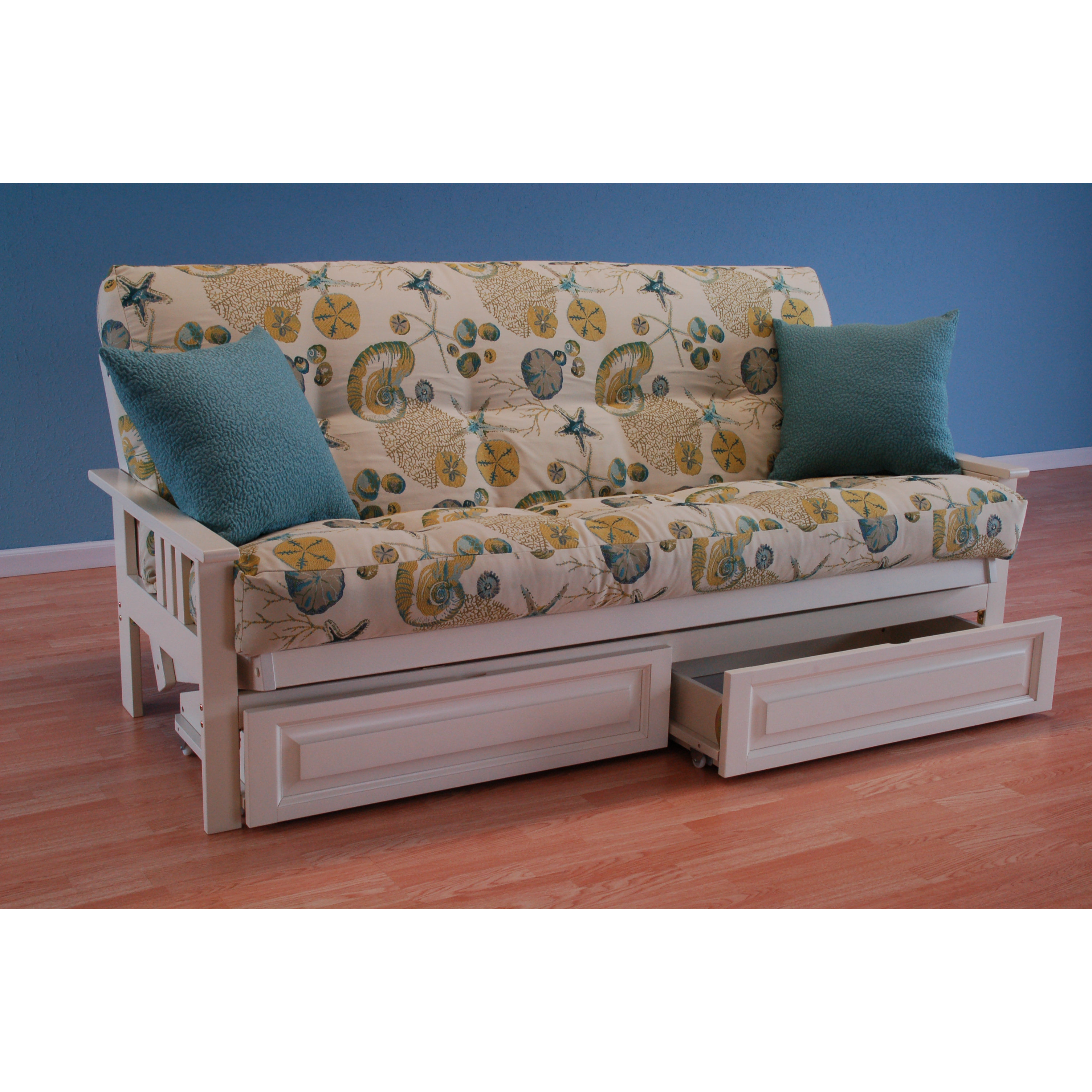 Coastal Monterey Storage Drawers Futon and Mattress Wayfair