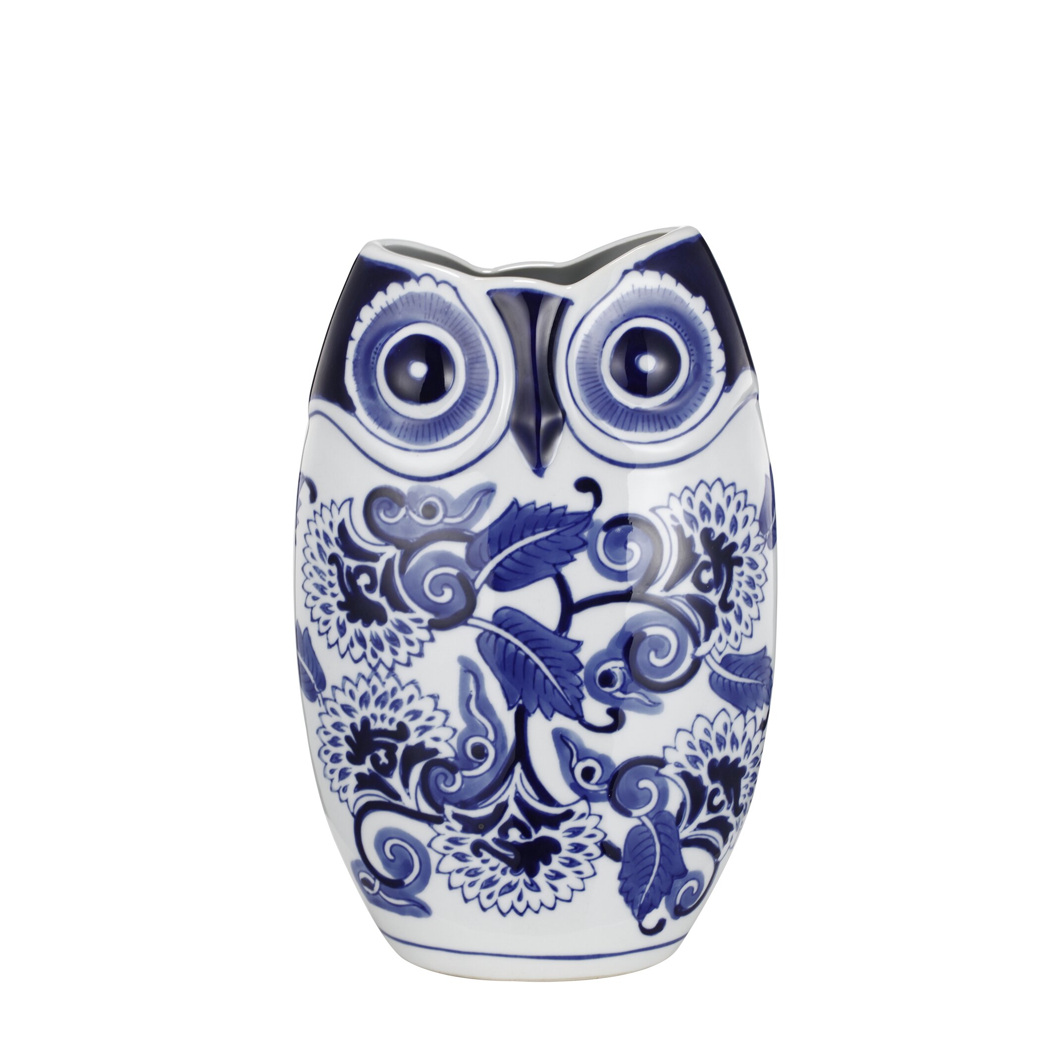 Three Posts Anson Ceramic Owl Vase & Reviews | Wayfair