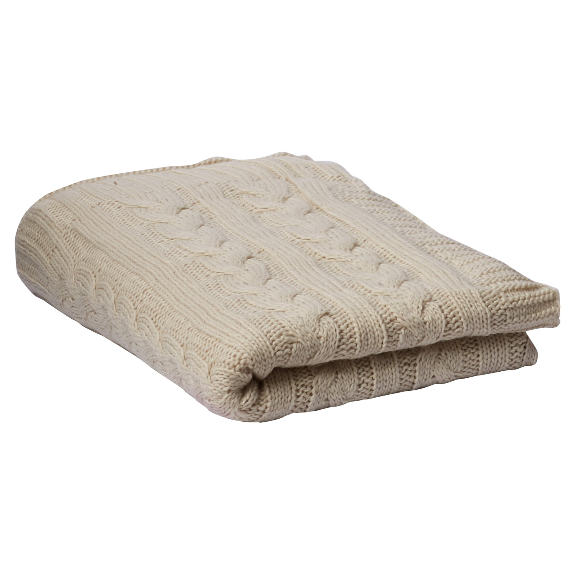 Three Posts Classic Cable Knit Throw Blanket & Reviews Wayfair
