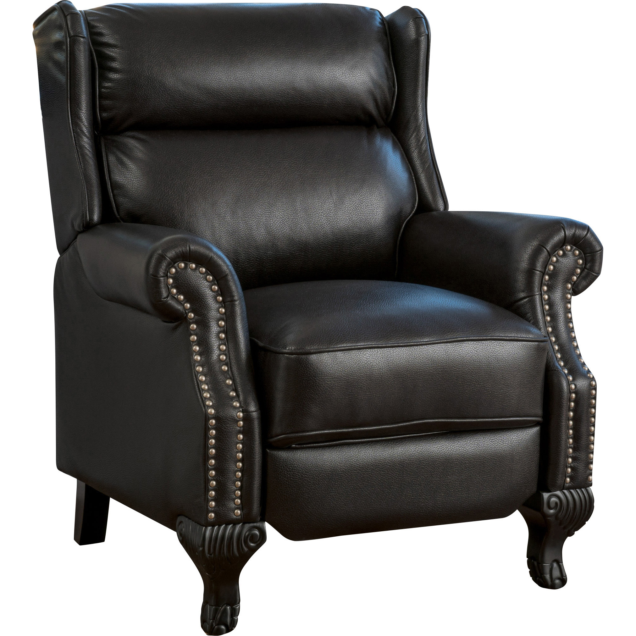 Three Posts Fremont Push Back PU Leather Recliner & Reviews Wayfair