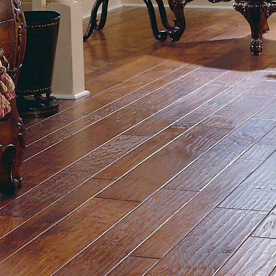 Random Width Engineered Hickory Hardwood Flooring in Autumn | Wayfair