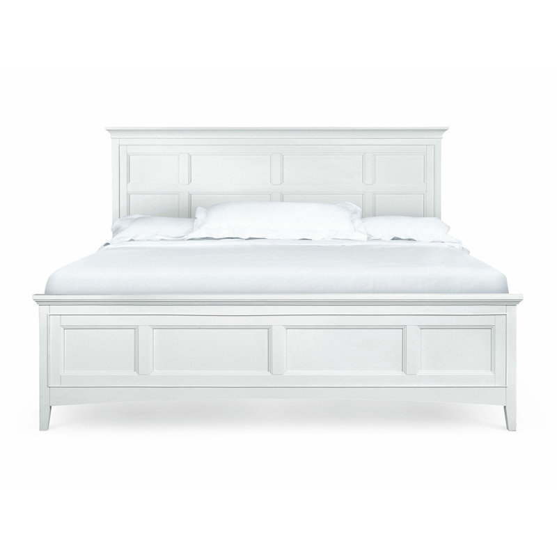 Kentwood California King Panel Bed with Storage in White Wayfair
